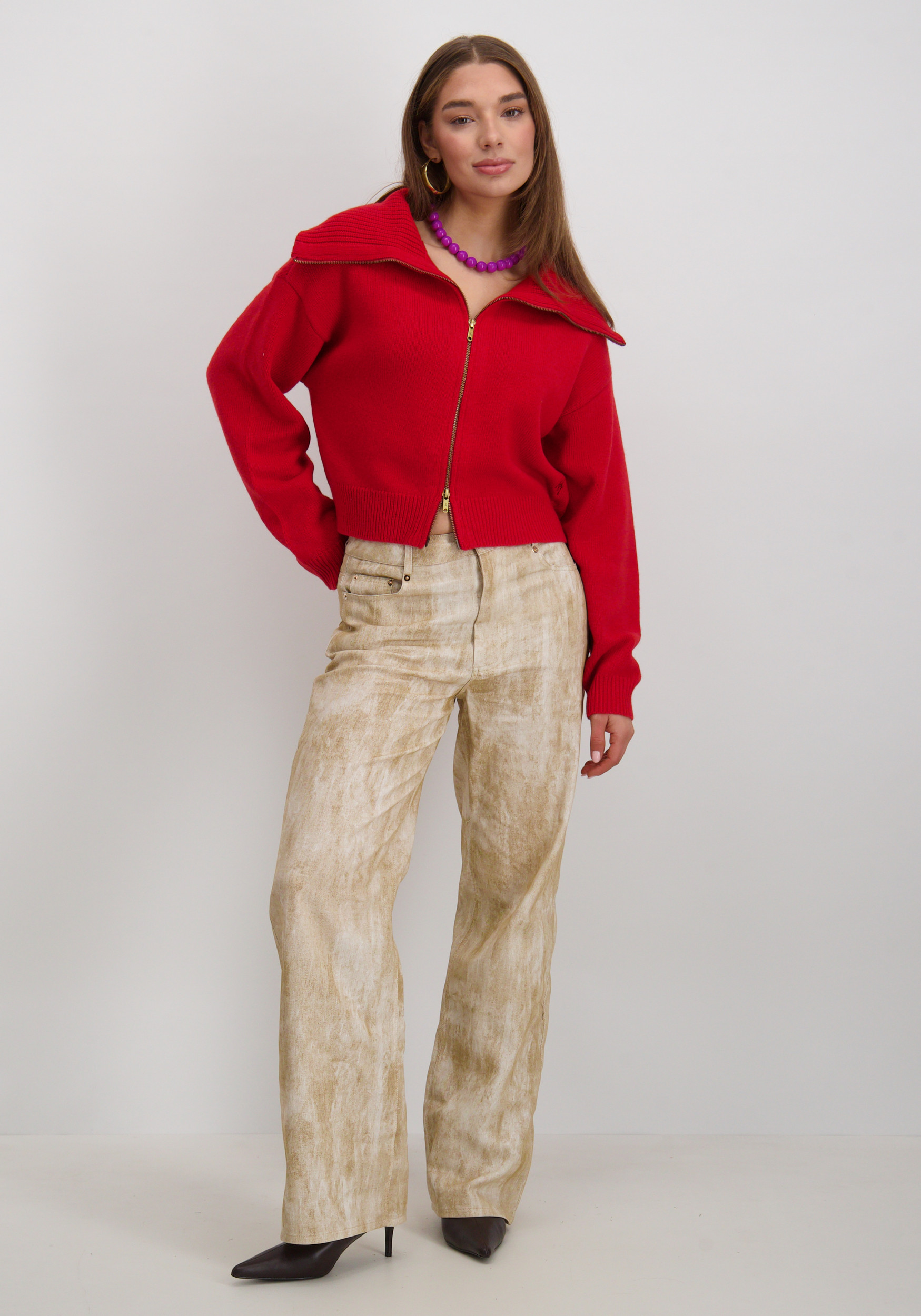 Amaya Amsterdam Broek Junoa Beige