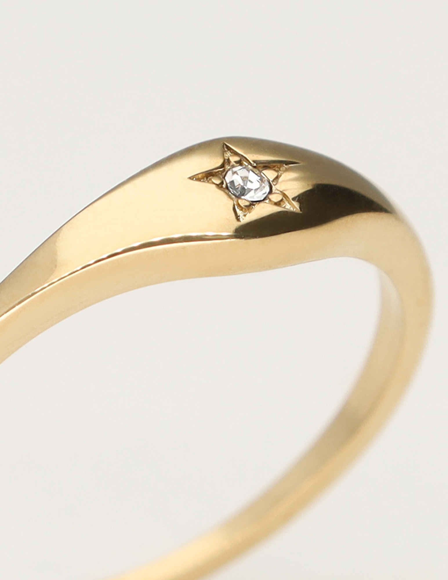 My Jewellery Starry ring met strass steentje MJ12022 Goud