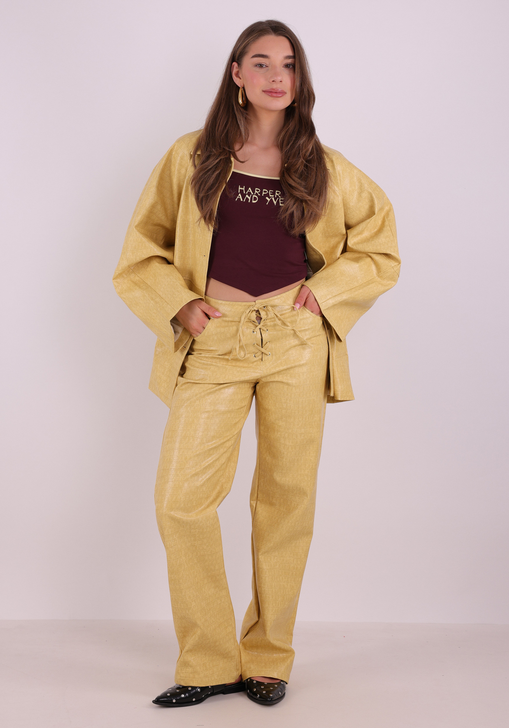 Harper & Yve Top Miles SS6P406 Donker Paars