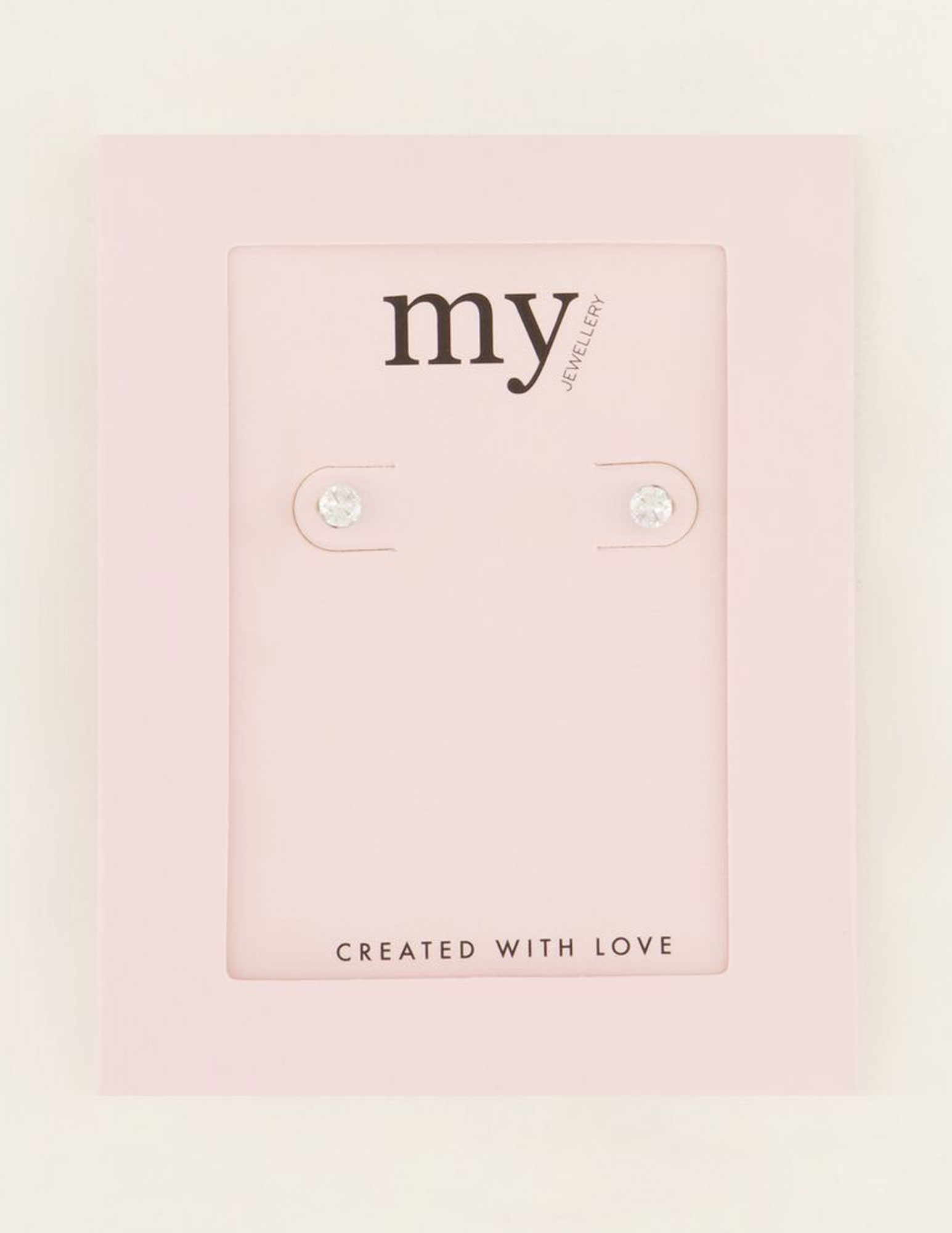 My Jewellery studs met transparante steen MJ07322 Zilver