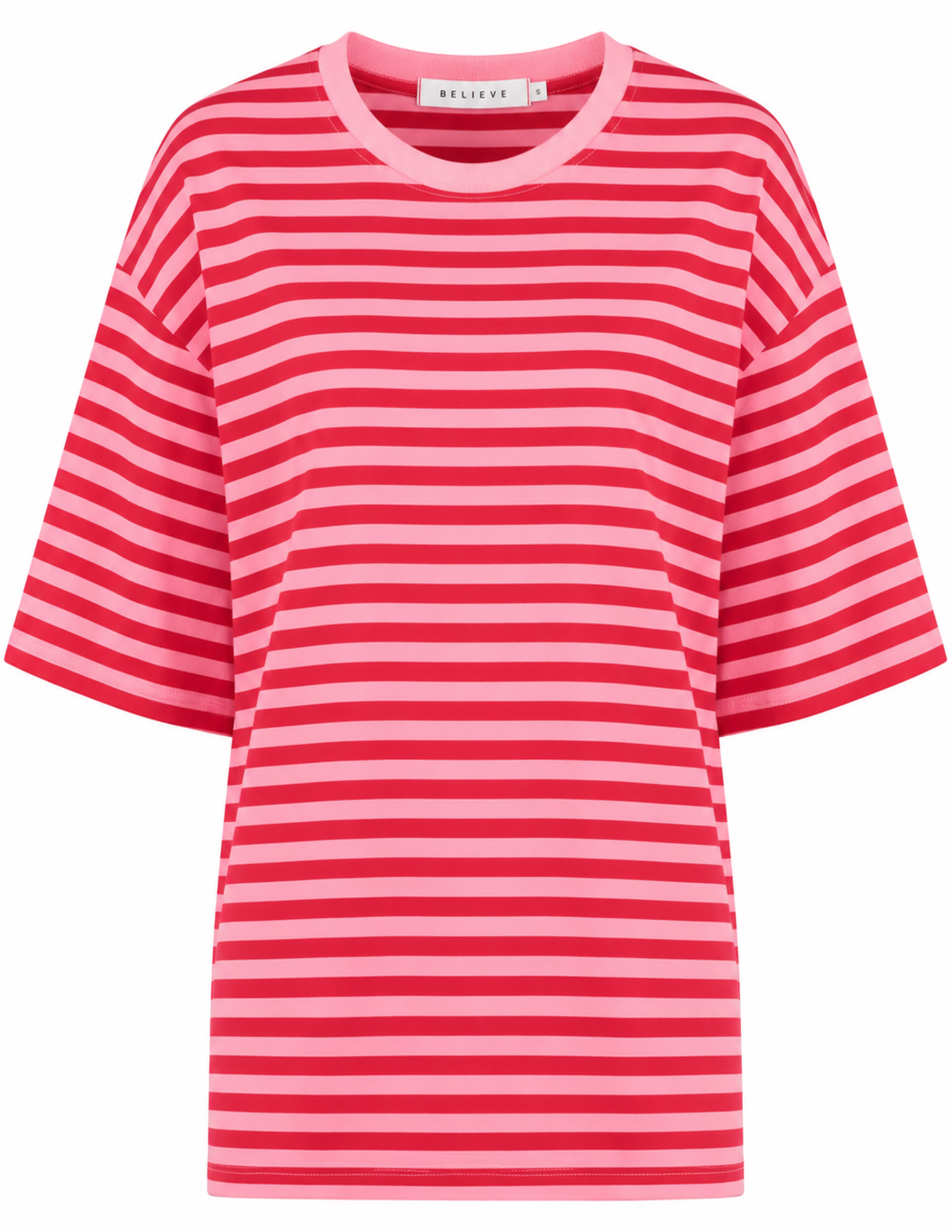 BELIEVE T-shirt gestreept B-9183-TOP