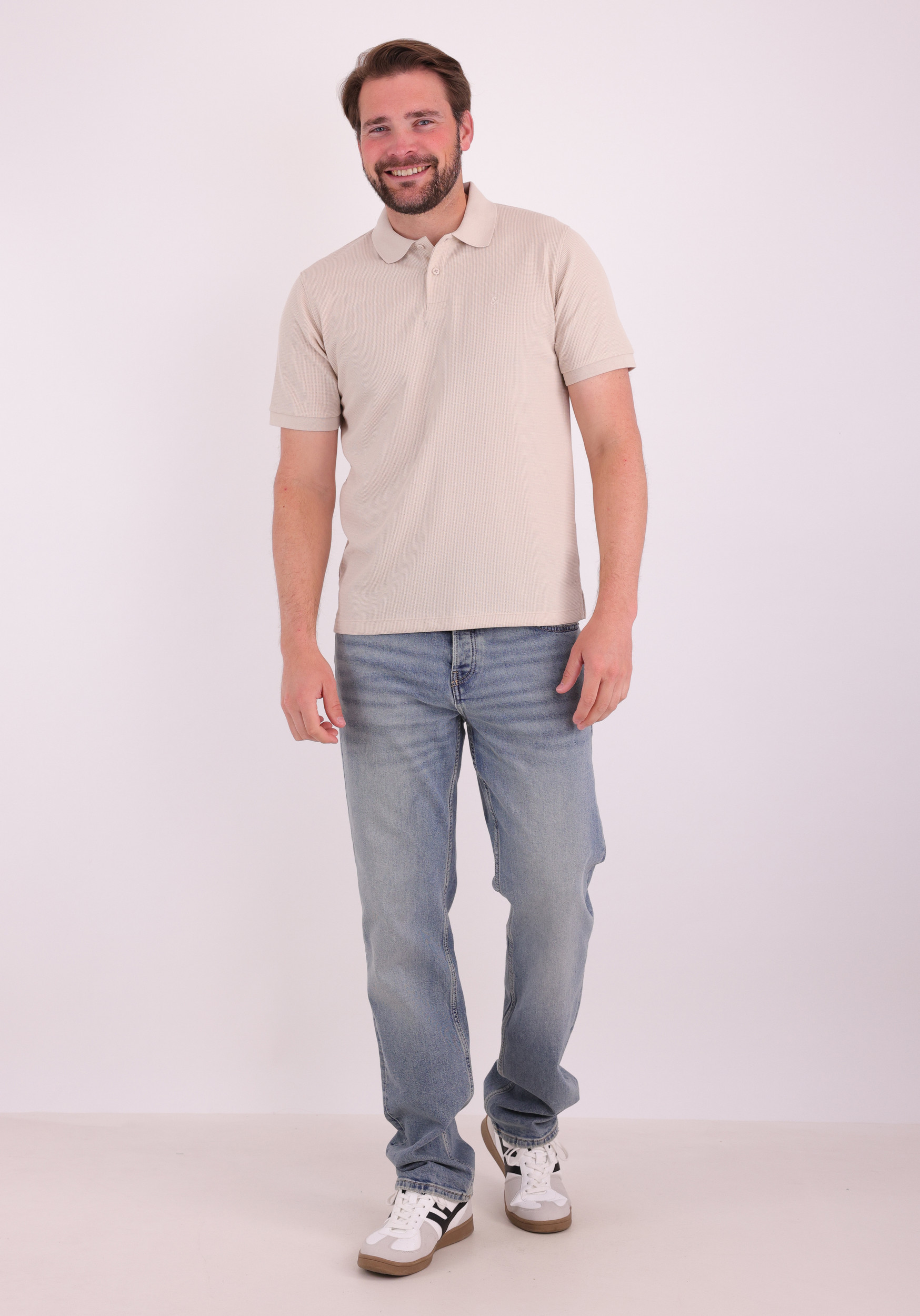 JACK & JONES Polo Austin 12268130 Beige