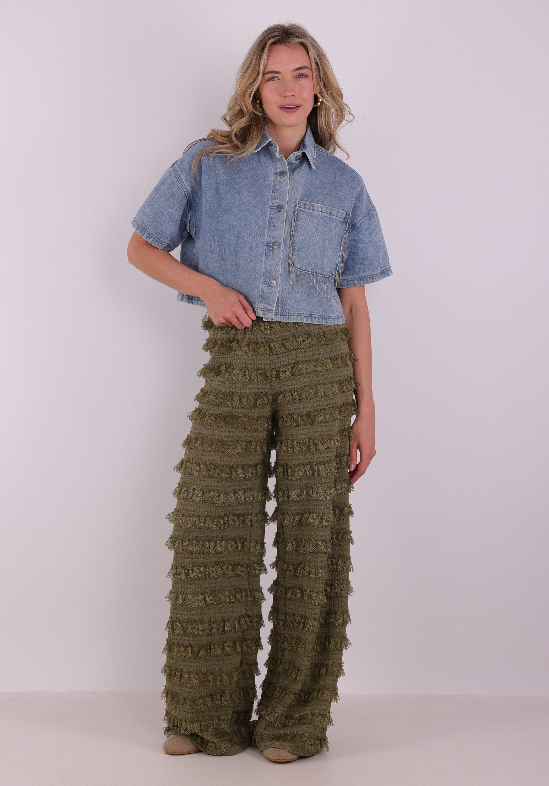 Refined Department Blouse Adeline R2603971930 Licht blauw