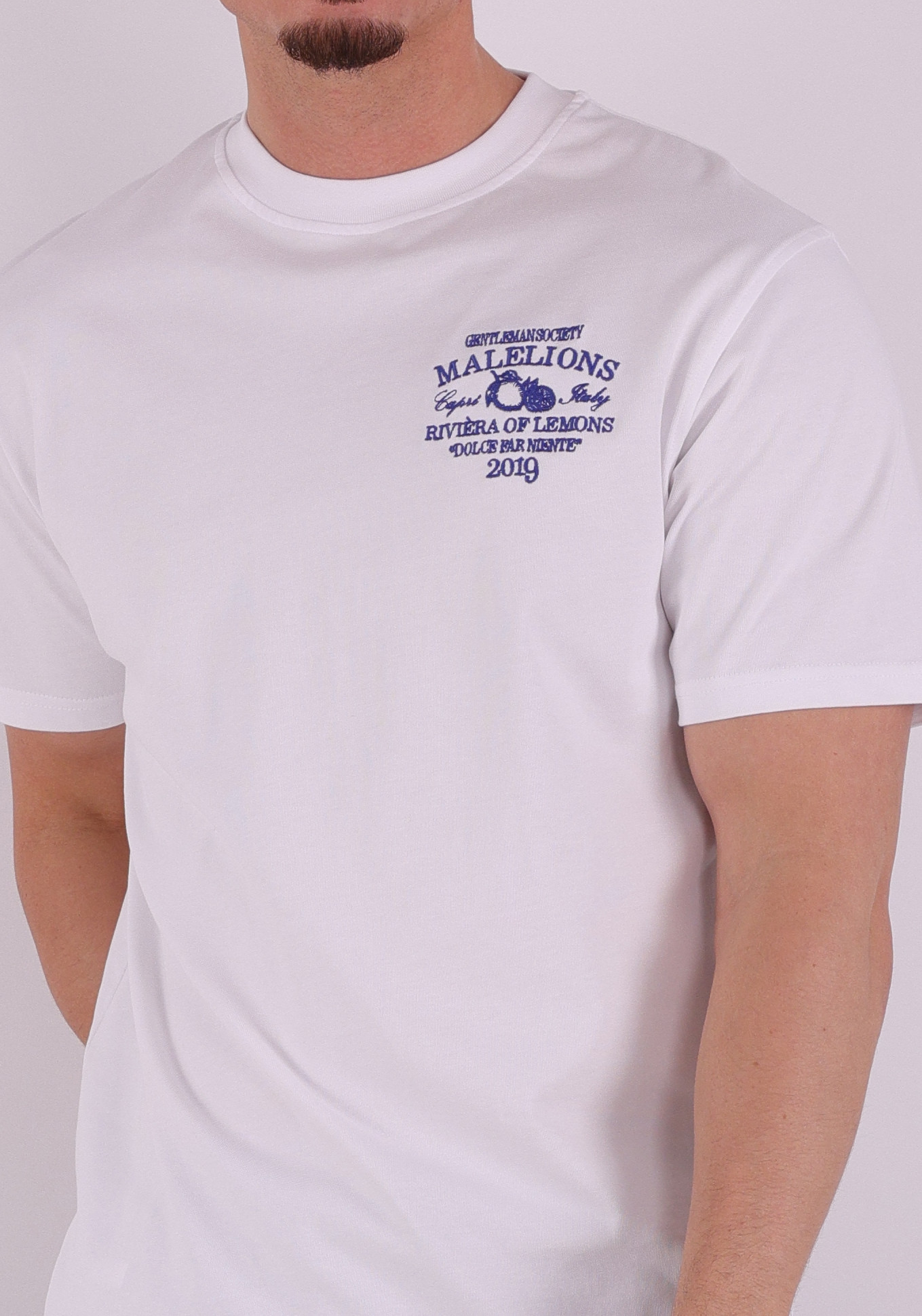 Malelions T-shirt Riviera MMB30026047 Wit