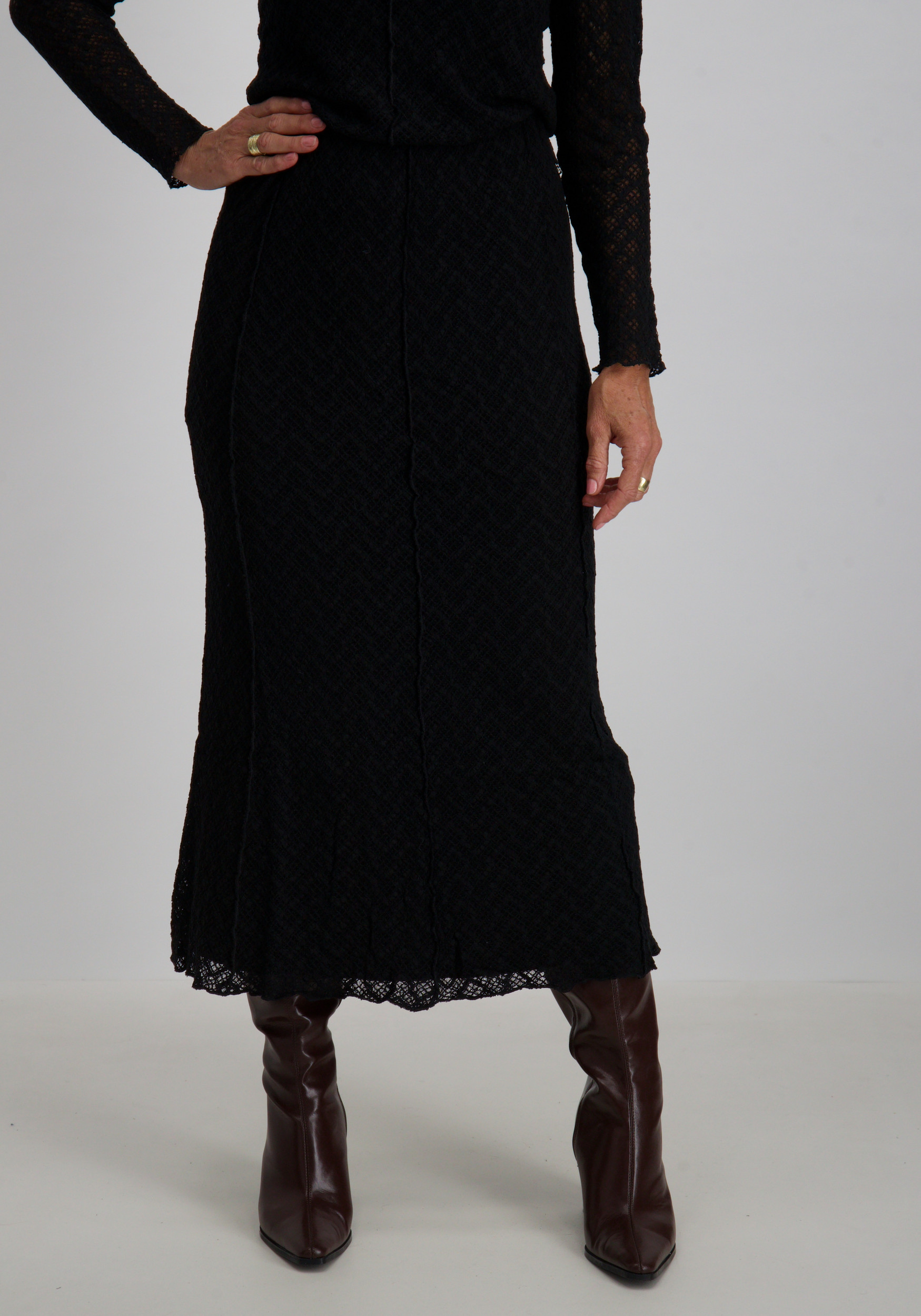 Tramontana Rok Lace O01-17-201 Zwart