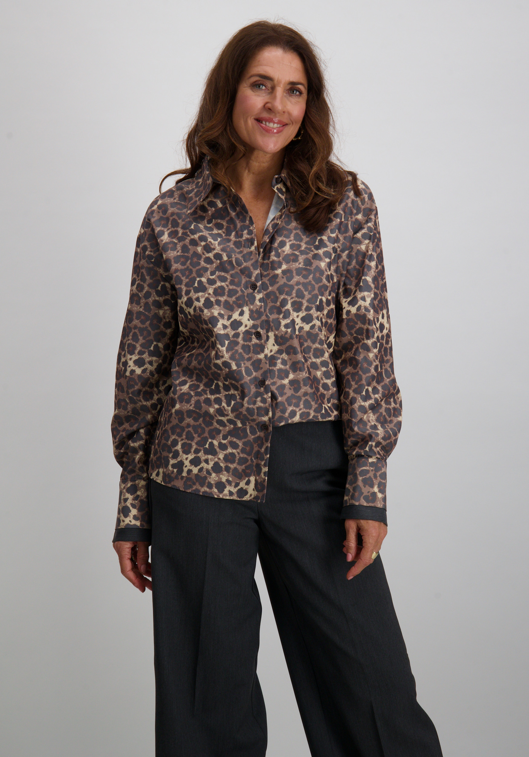 Jansen Amsterdam Blouse  KESSA W25 Bruin
