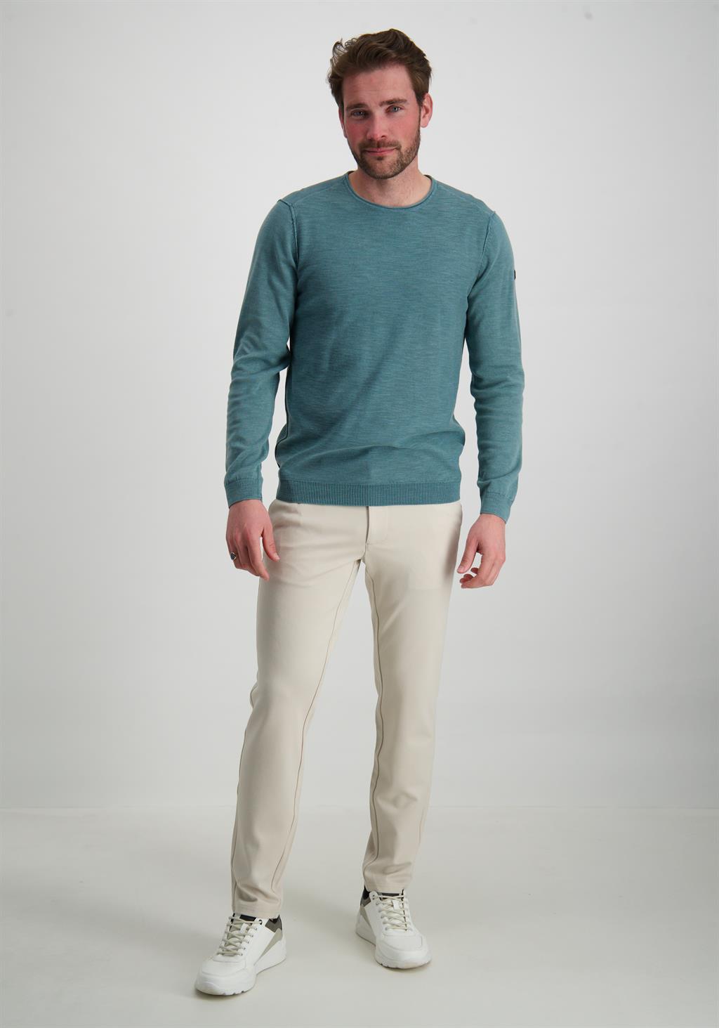 No Excess Trui fijn gebreid 23210103SN Blauw