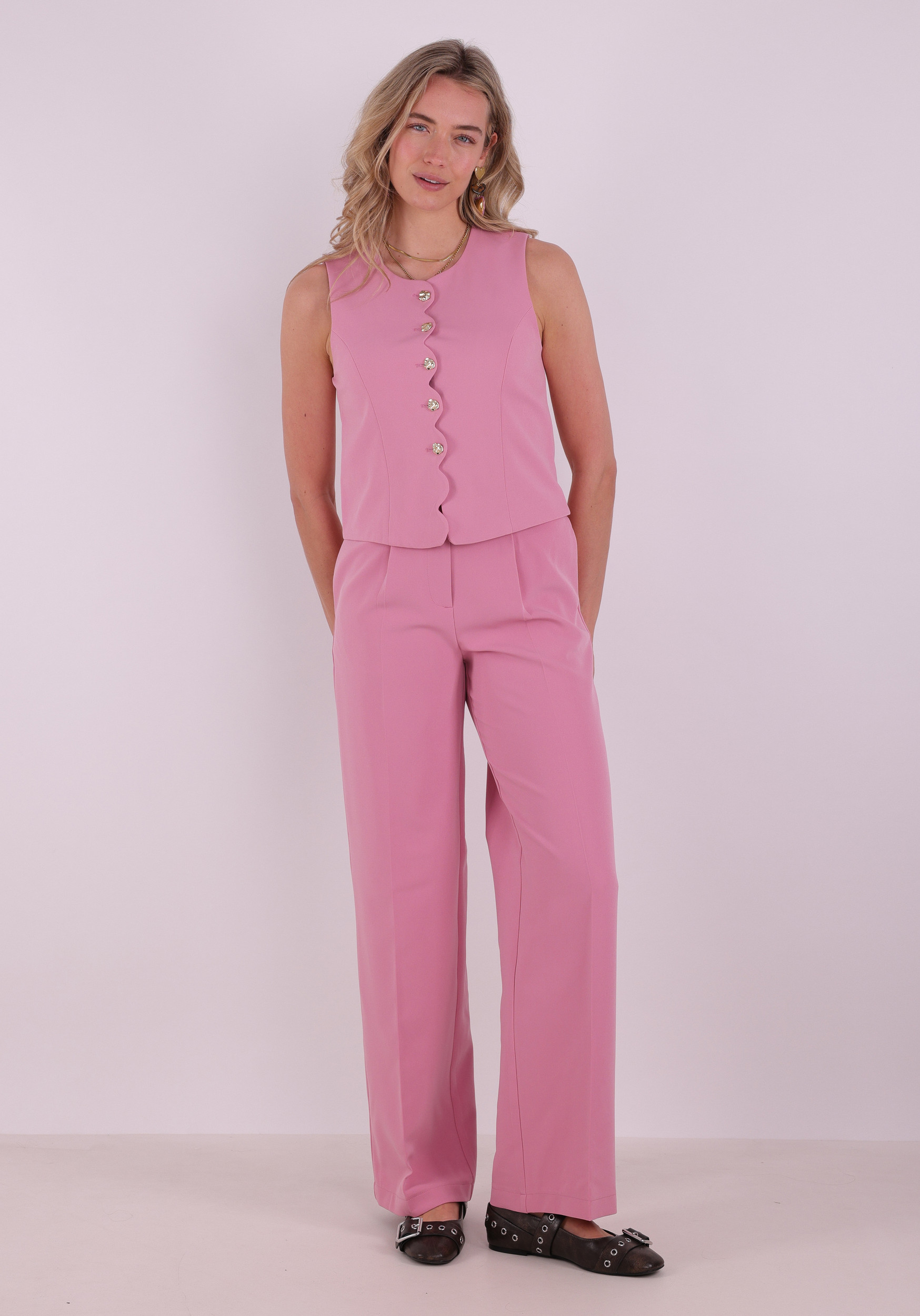 Vila Broek Iris 14115313 Roze