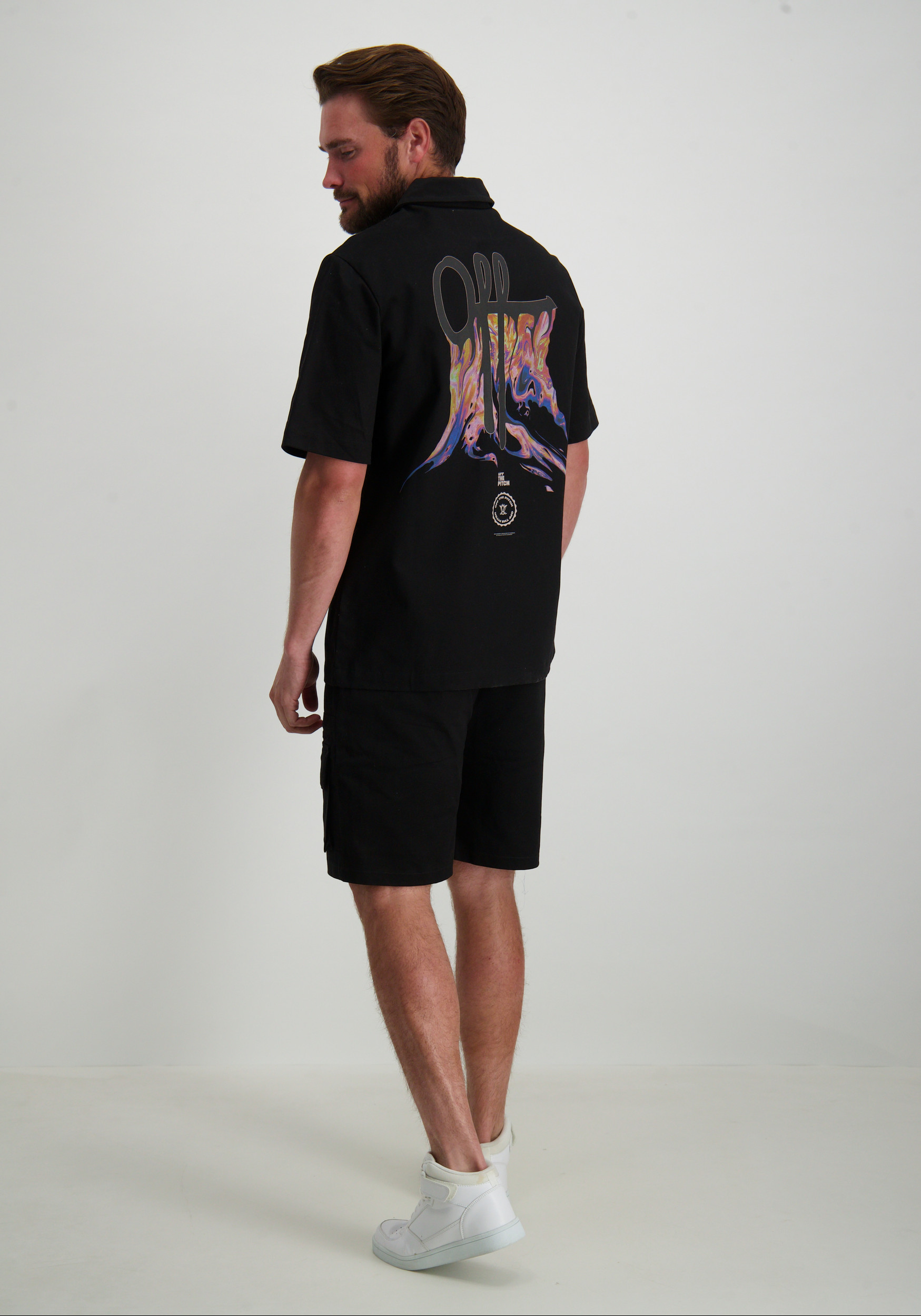 Off The Pitch Korte broek Utility cargo OTP241003 Zwart