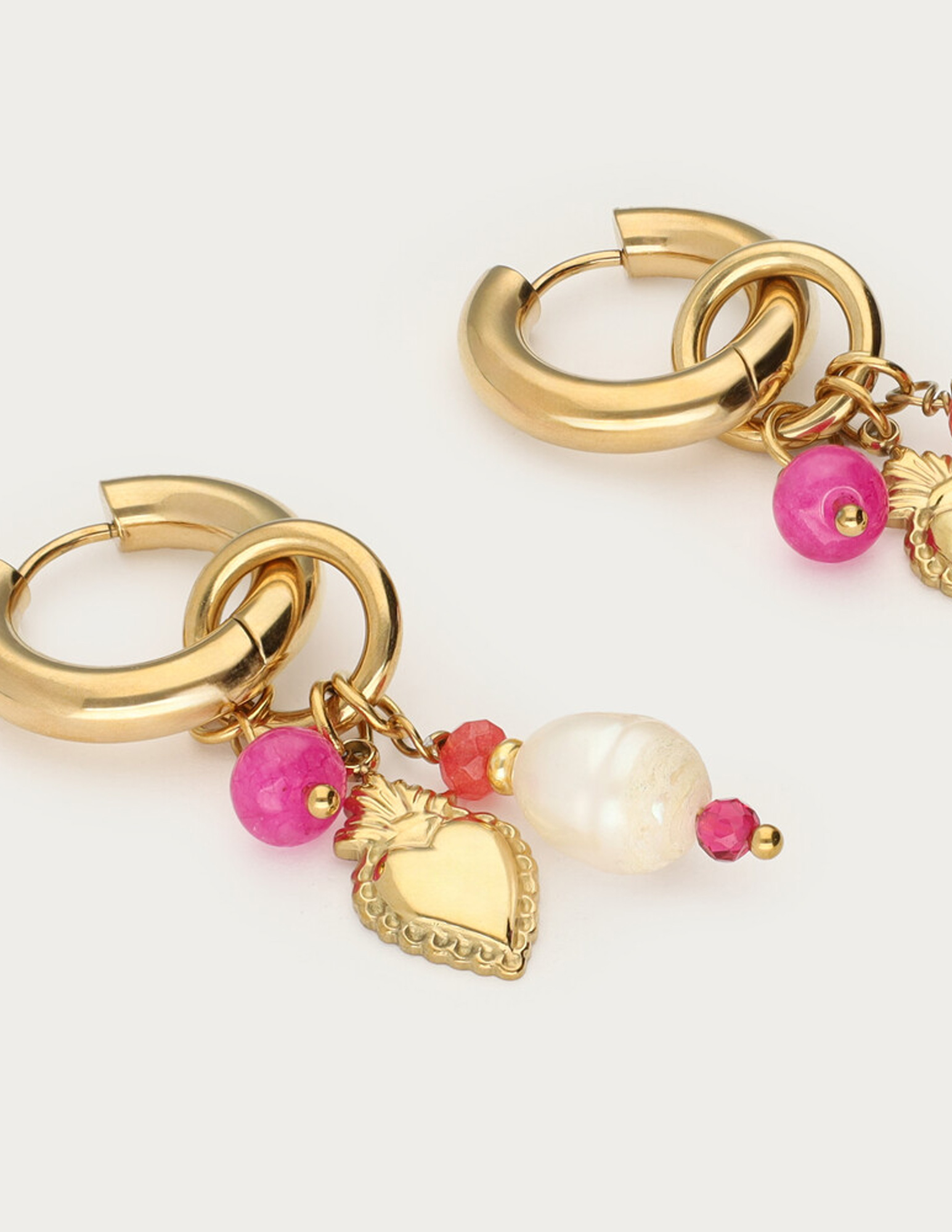 My Jewellery Fruits de Mer oorringen met parel MJ13164 Goud