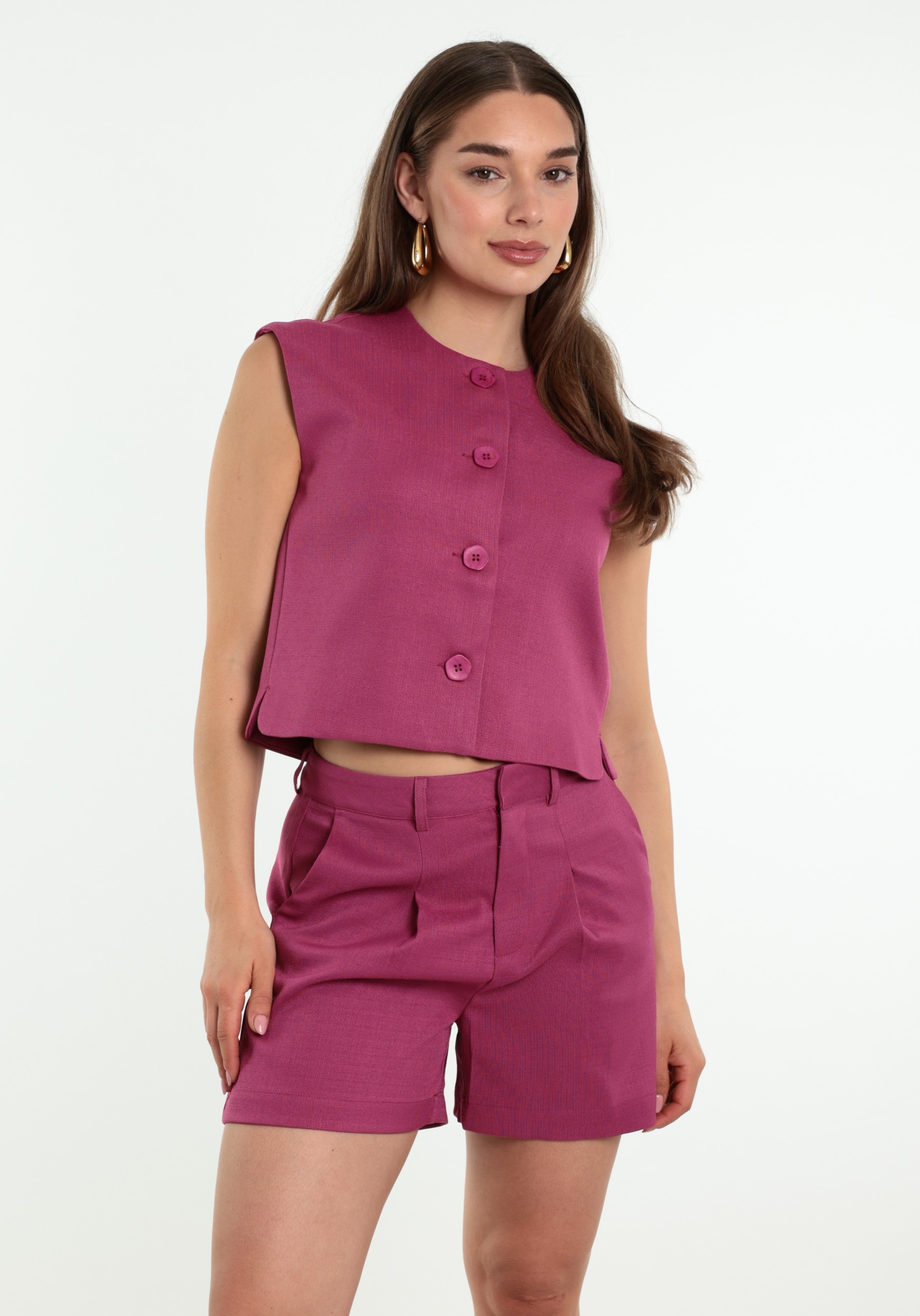 Lofty Manner Gilet Isla RE05 Paars
