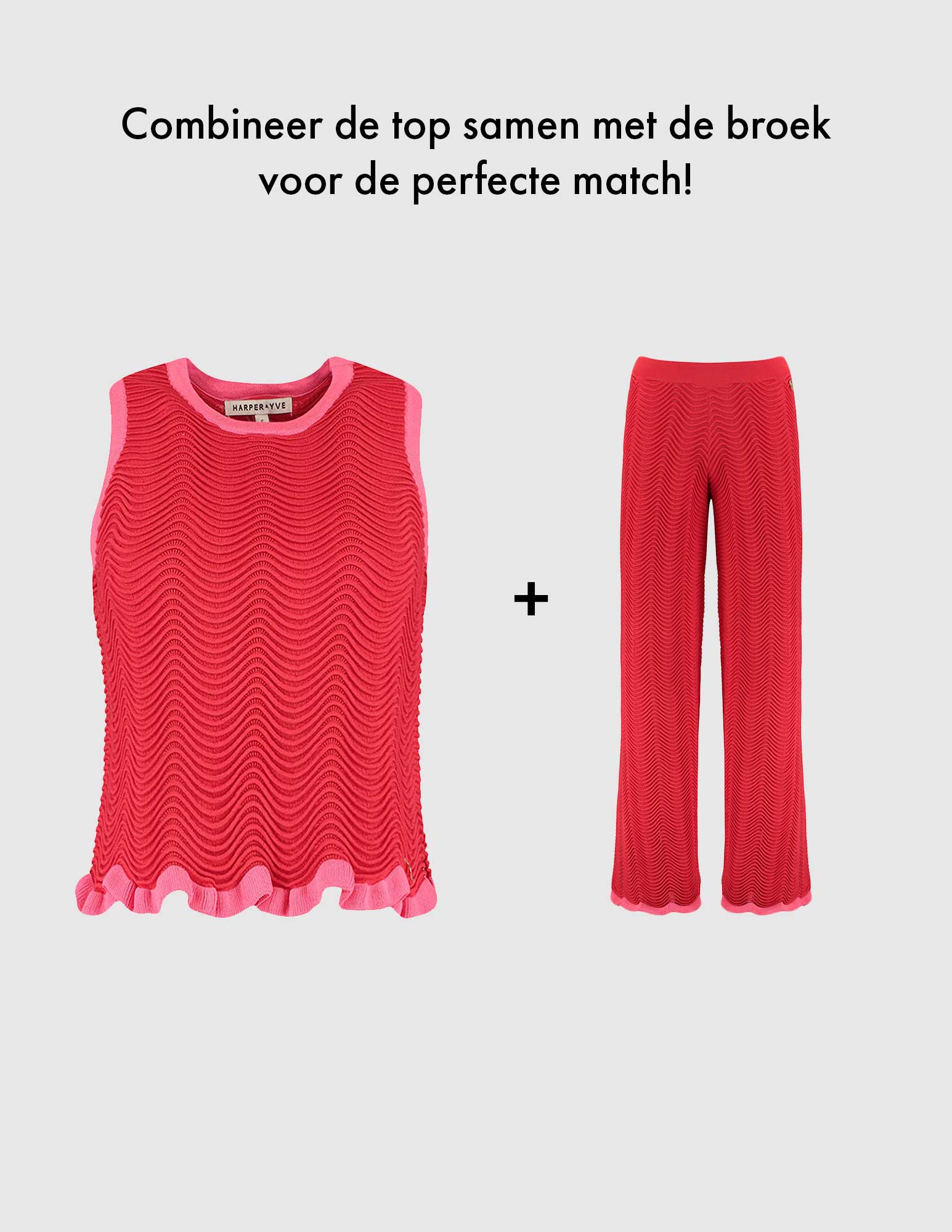 Harper & Yve Broek Lo HS25P108 Rood