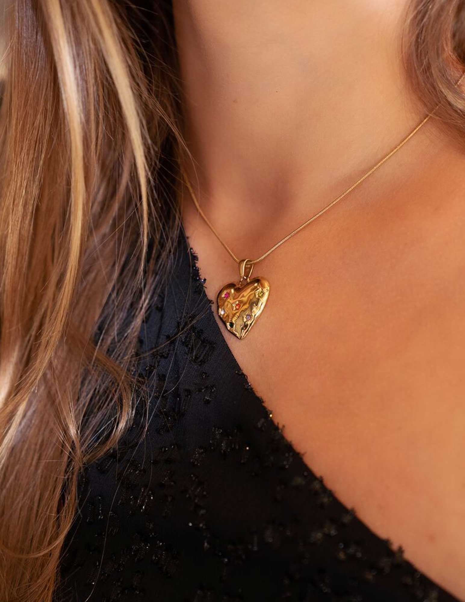 My Jewellery Universe Ketting hart bedel MJ09542 Goud