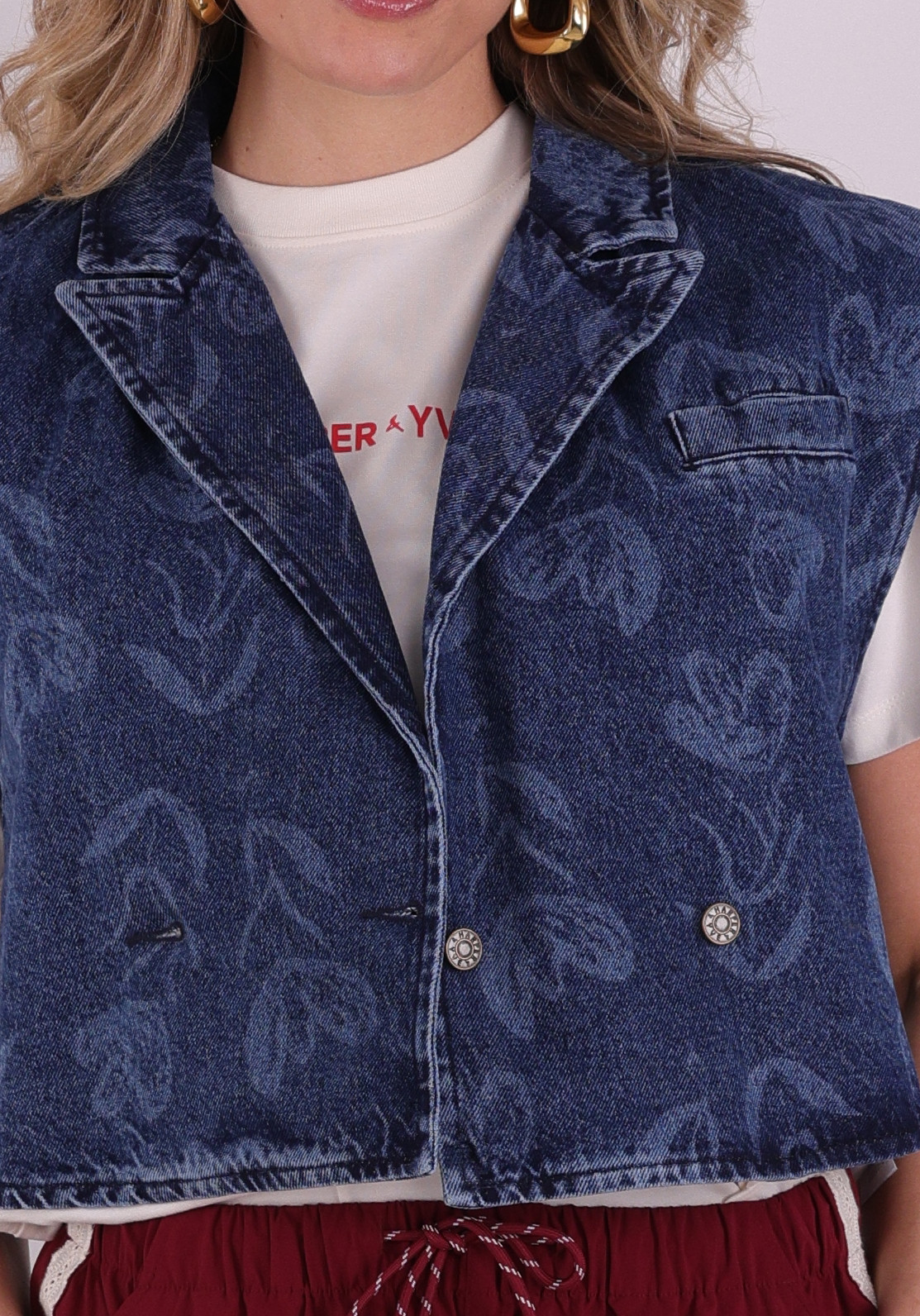 Harper & Yve Gilet Esmee SS6D203 Blauw