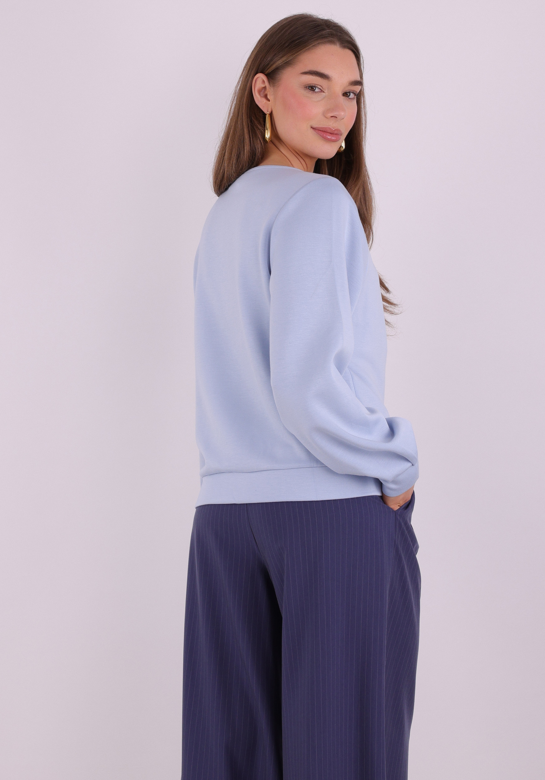 Aaiko BV Sweater EVELYN VIS 436 Licht blauw