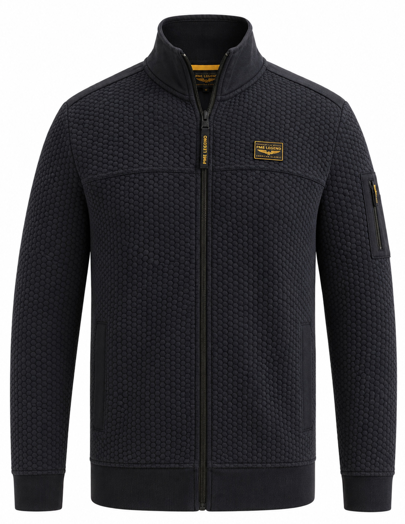 PME Legend Vest Jaquard interlock PSW2608436 Donker blauw