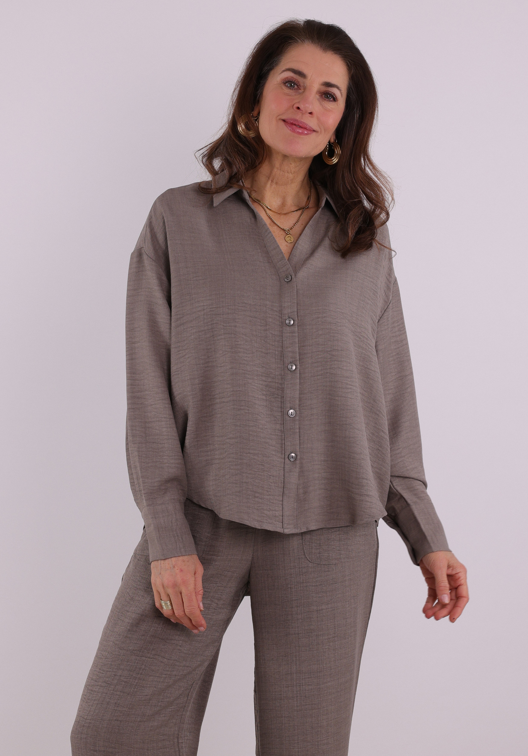 Vero moda Blouse Melaney queeny 10316389 Licht bruin