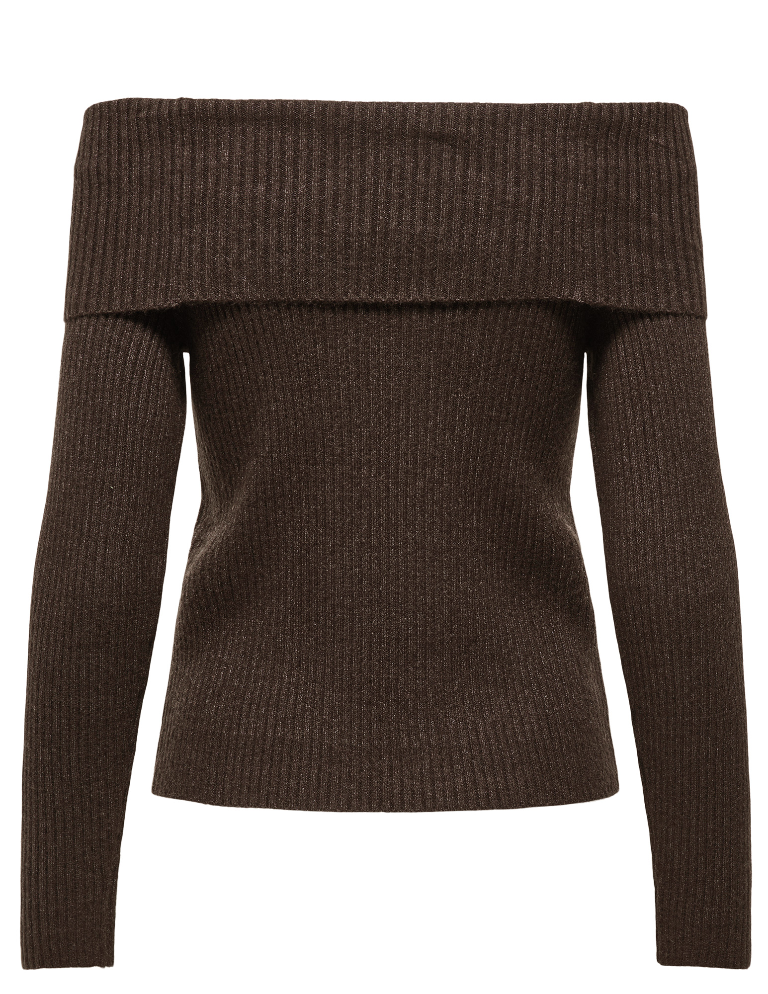 ONLY Trui Katia off shoulder 15311830 Bruin