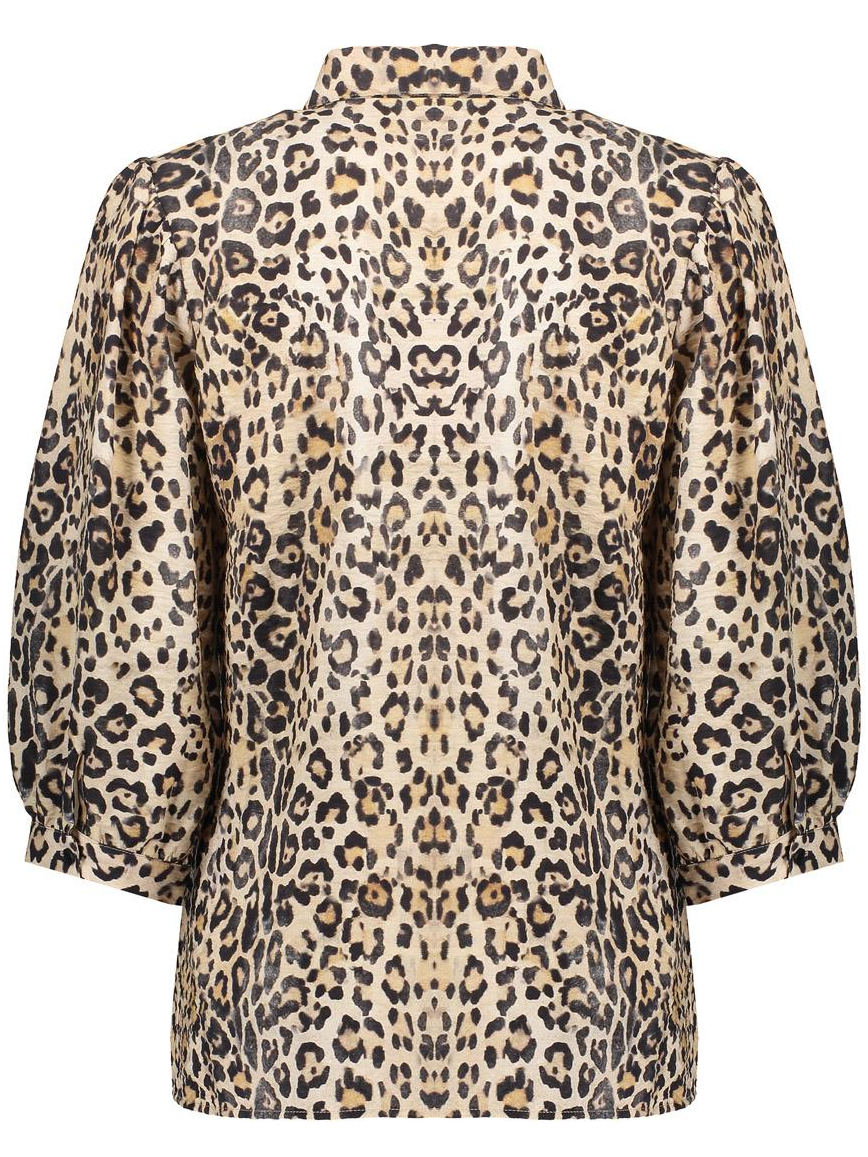 Geisha Blouse panterprint 53237-20 Zand