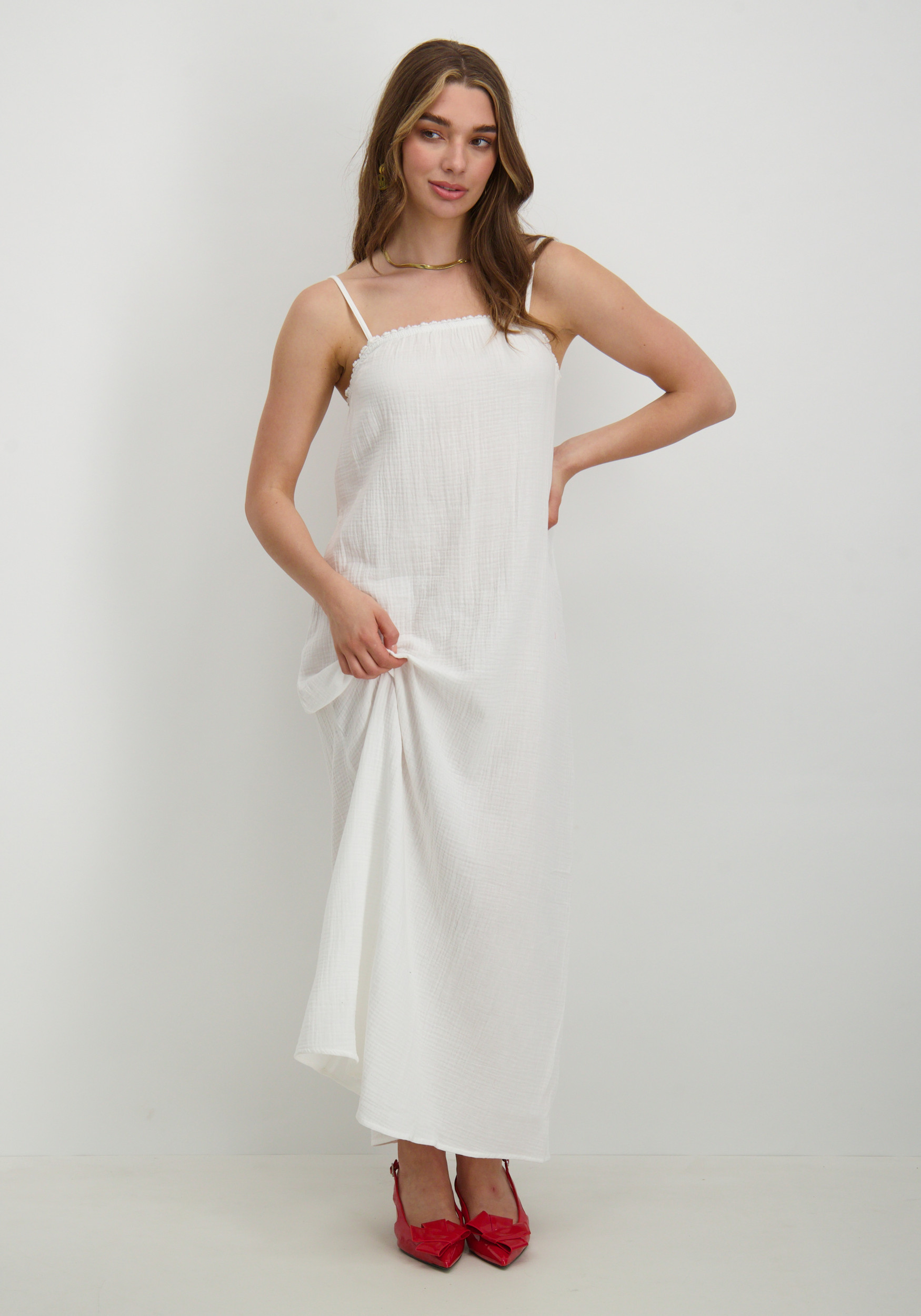 Vero moda Jurk Natali 10303704 Wit