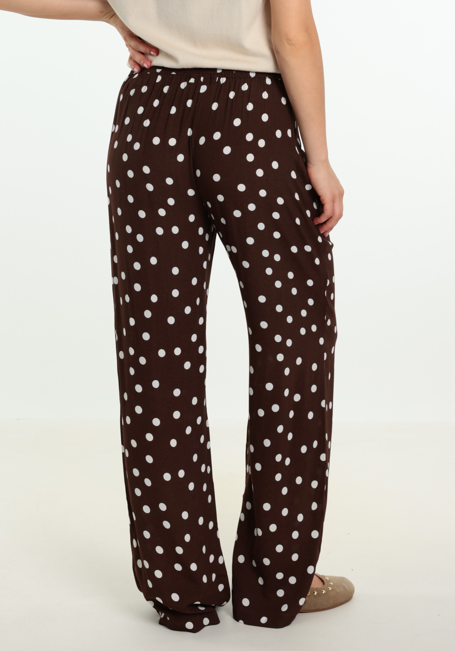 VERO MODA Broek Elisa 10347961 Donker bruin