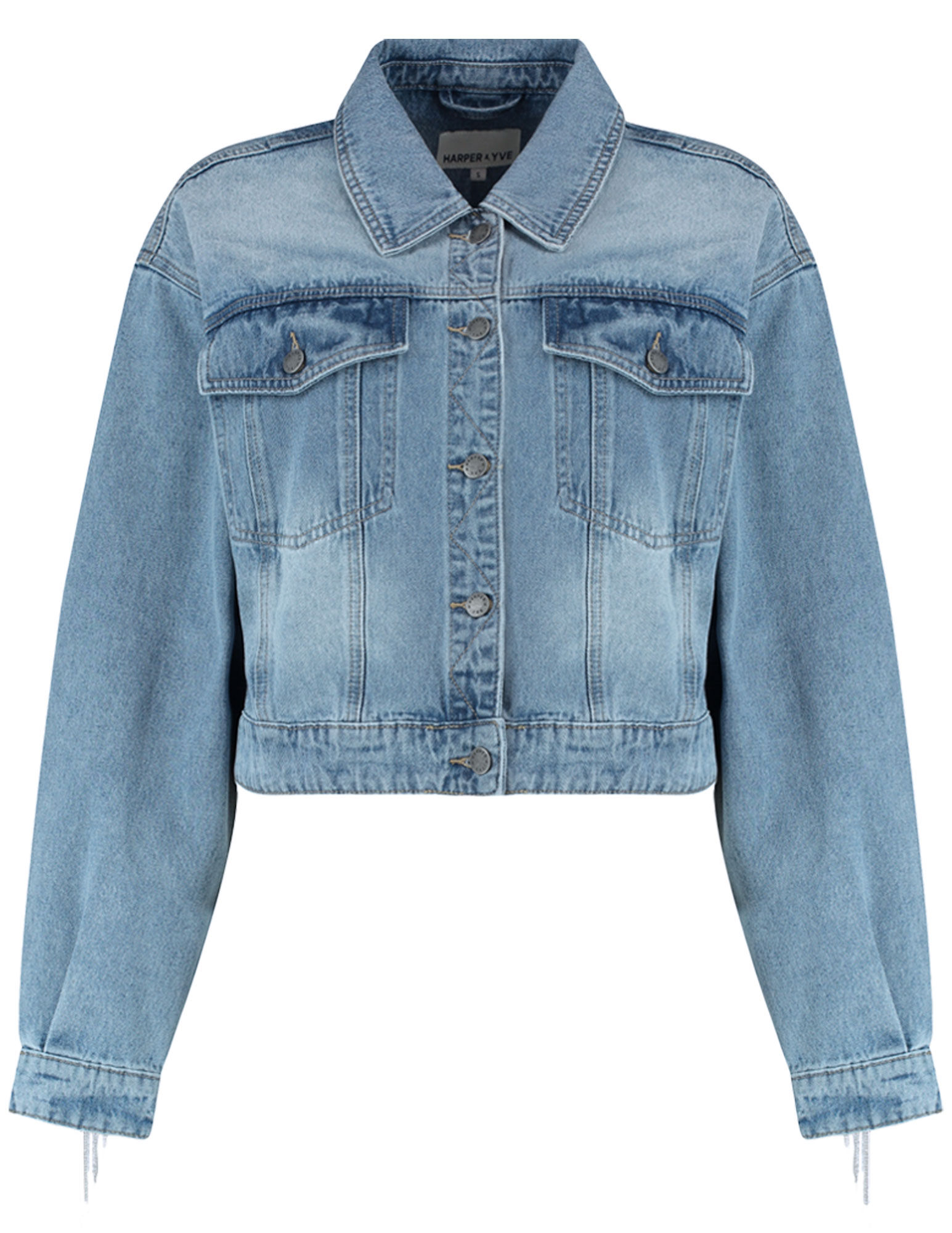 Harper & Yve Jacket Millow AW25N210 Licht blauw