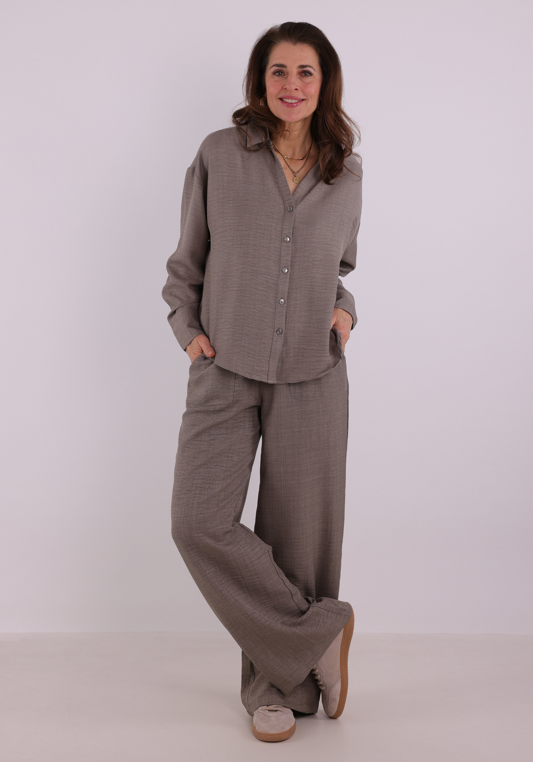 Vero moda Blouse Melaney queeny 10316389 Licht bruin