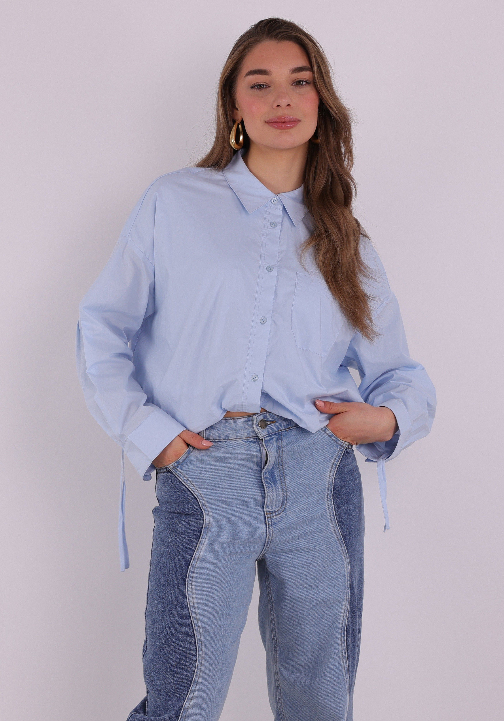Aaiko BV Blouse Mikki MIKKIE CO 538 Licht blauw