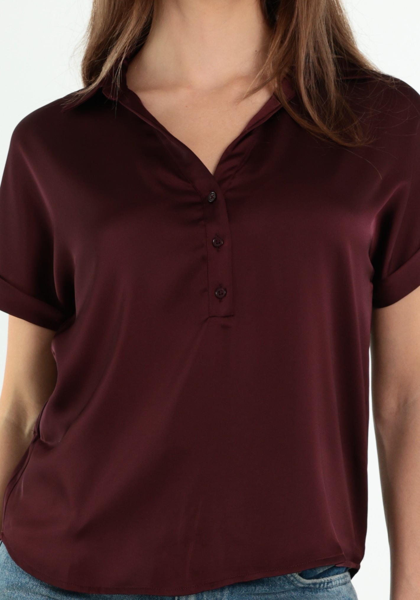 Vila Blouse Enna Ravenna 14107405 Bordeaux