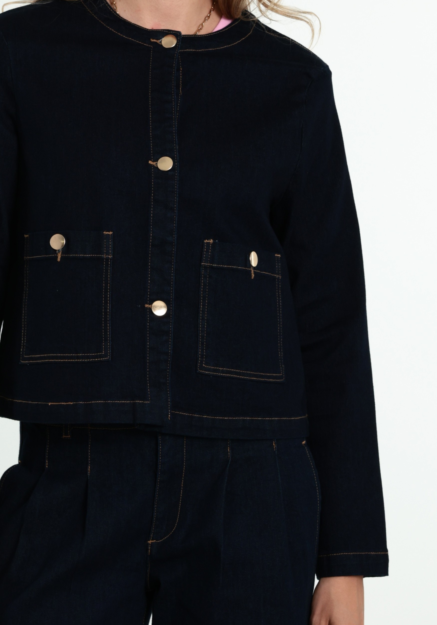 Culture Spijkerjack Miran 50113395 Donker blauw