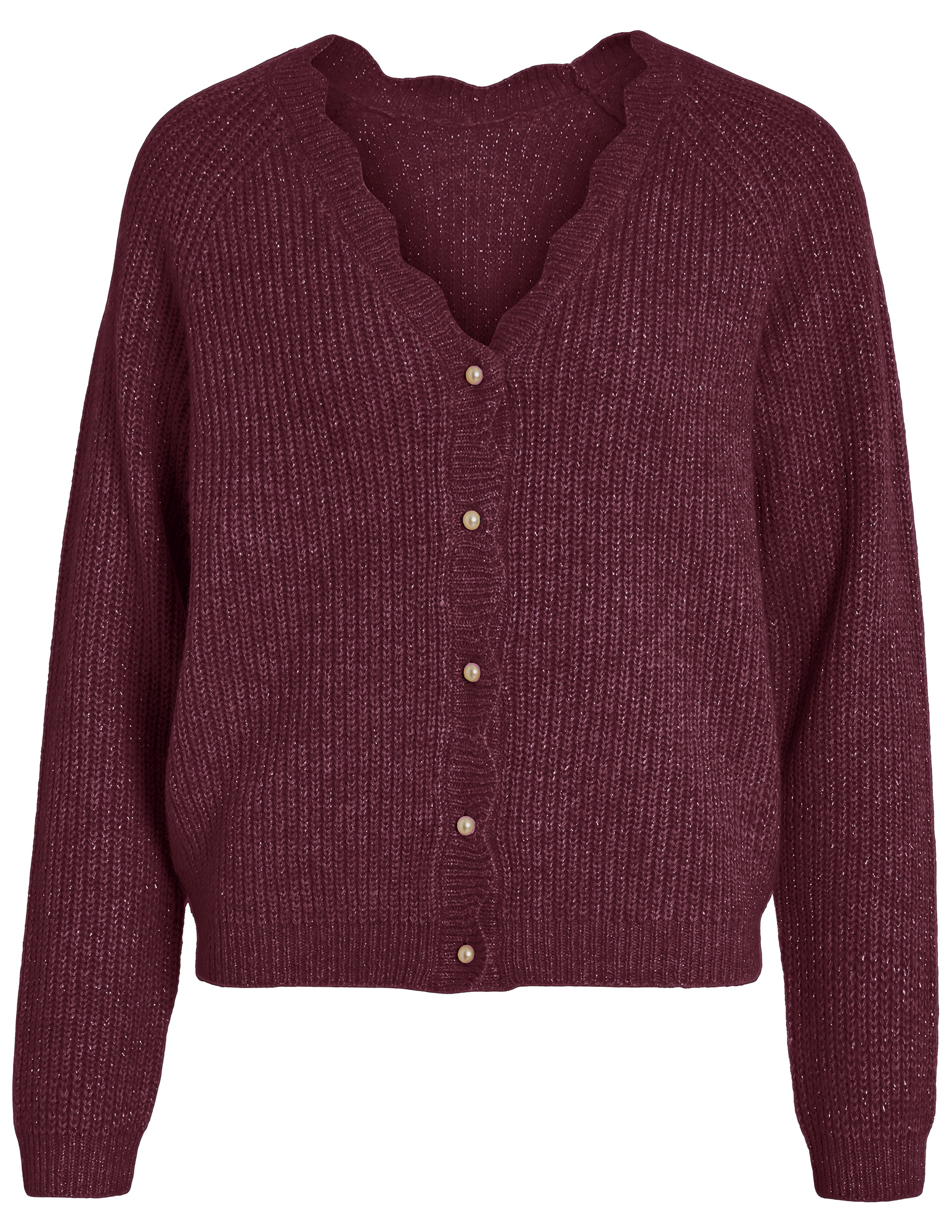 Vila Vest Cutie glitter 14098048 Bordeaux