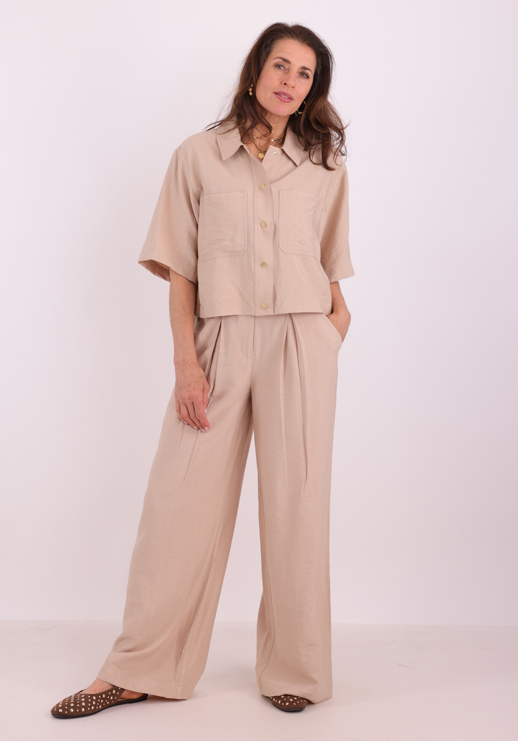 Aaiko BV Broek LOTTY FRINGED RAY 56 Zand