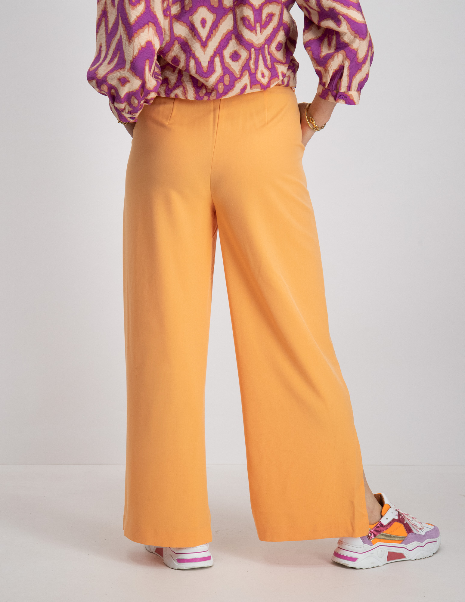 Vero moda Broek Troiantaia 10287569 Oranje