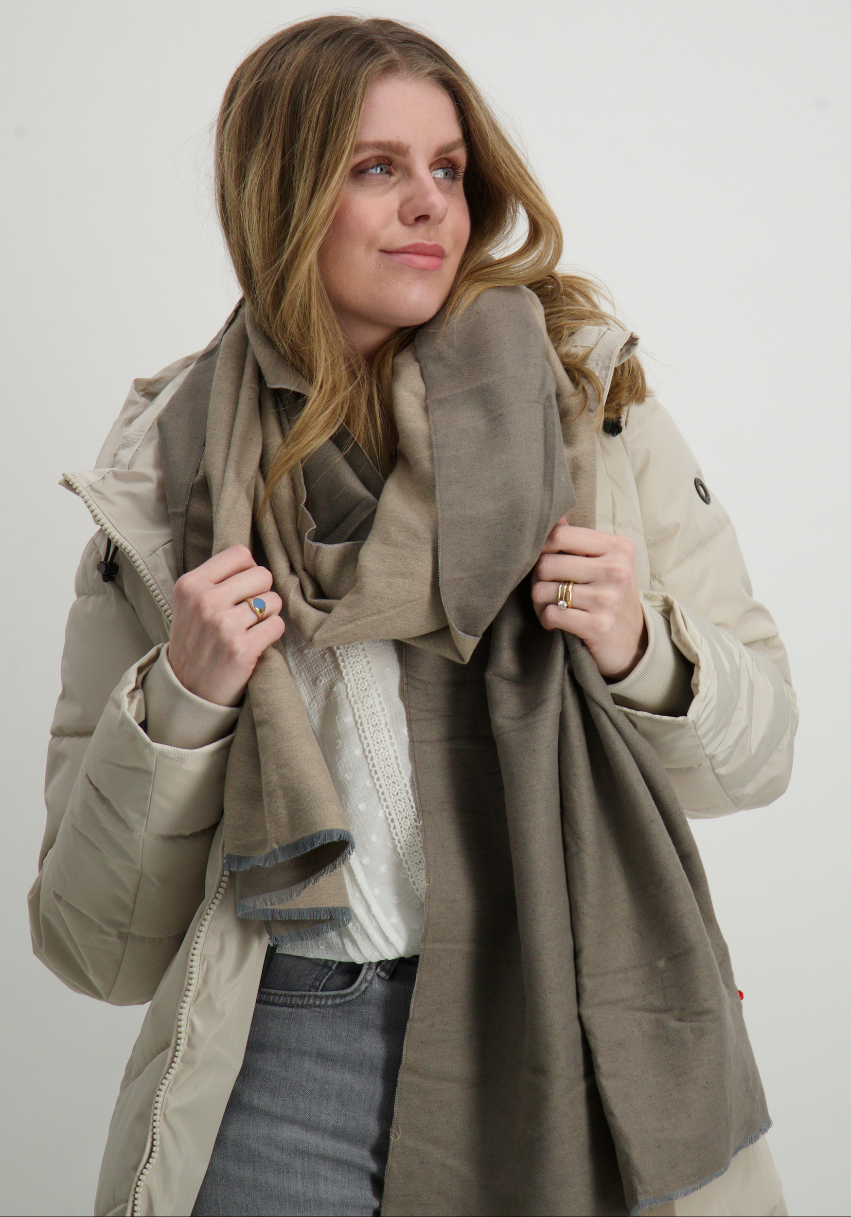 Revelz Sjaal Elegance Beige