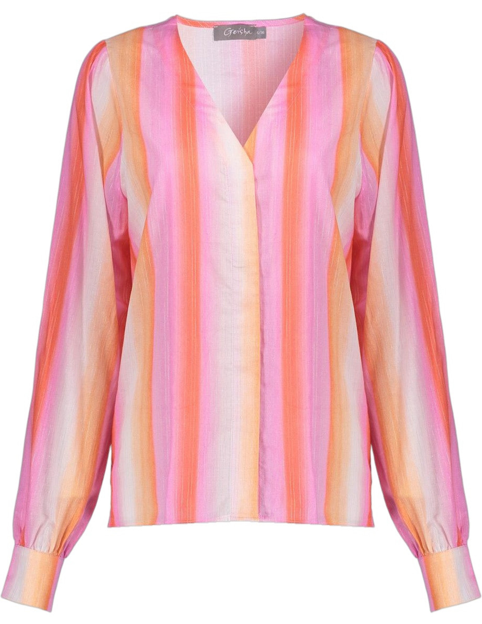 Geisha Blouse gestreept 63248-20 Rose