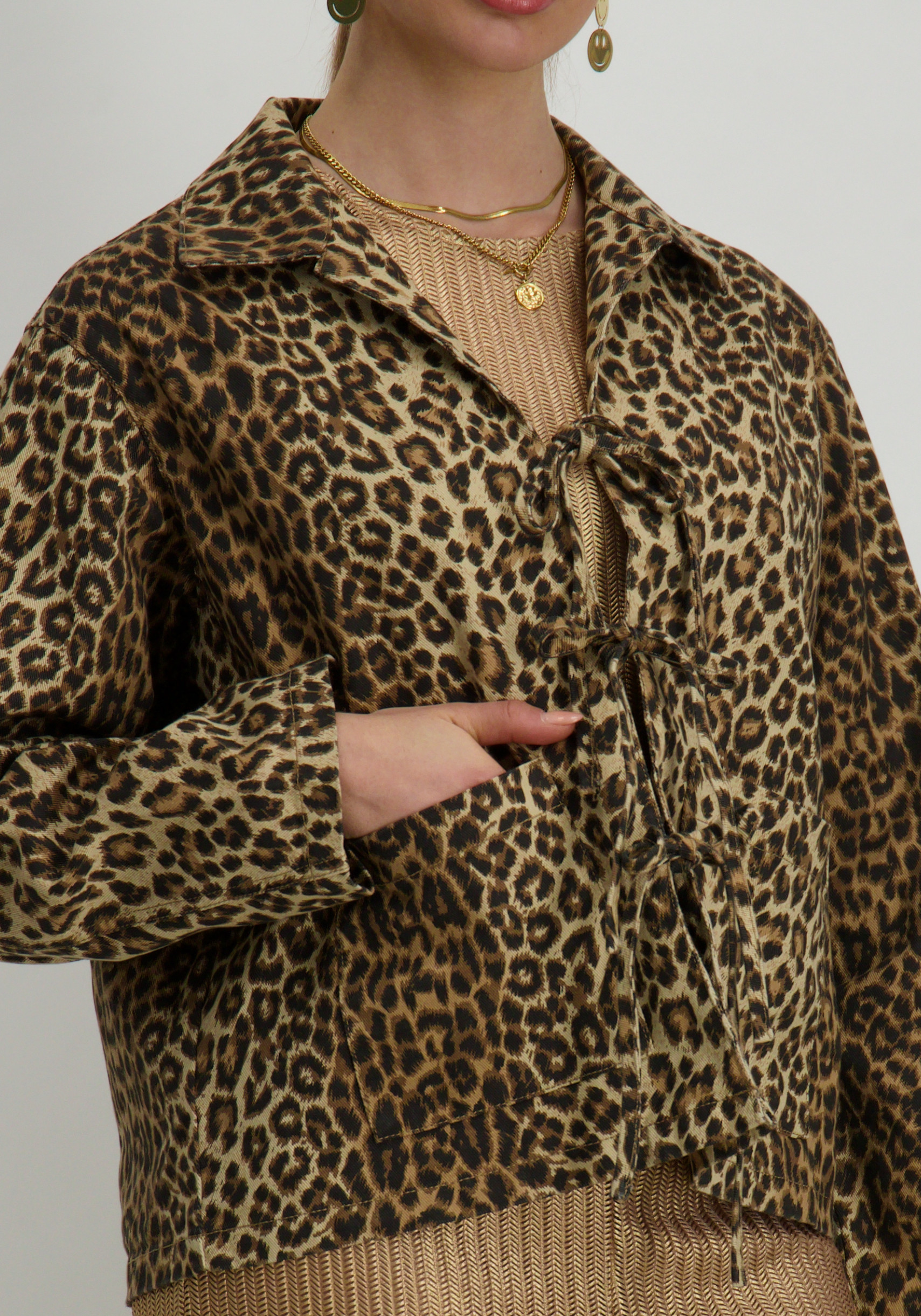 Vero moda Denim blouse Kirby 10327896 Bruin