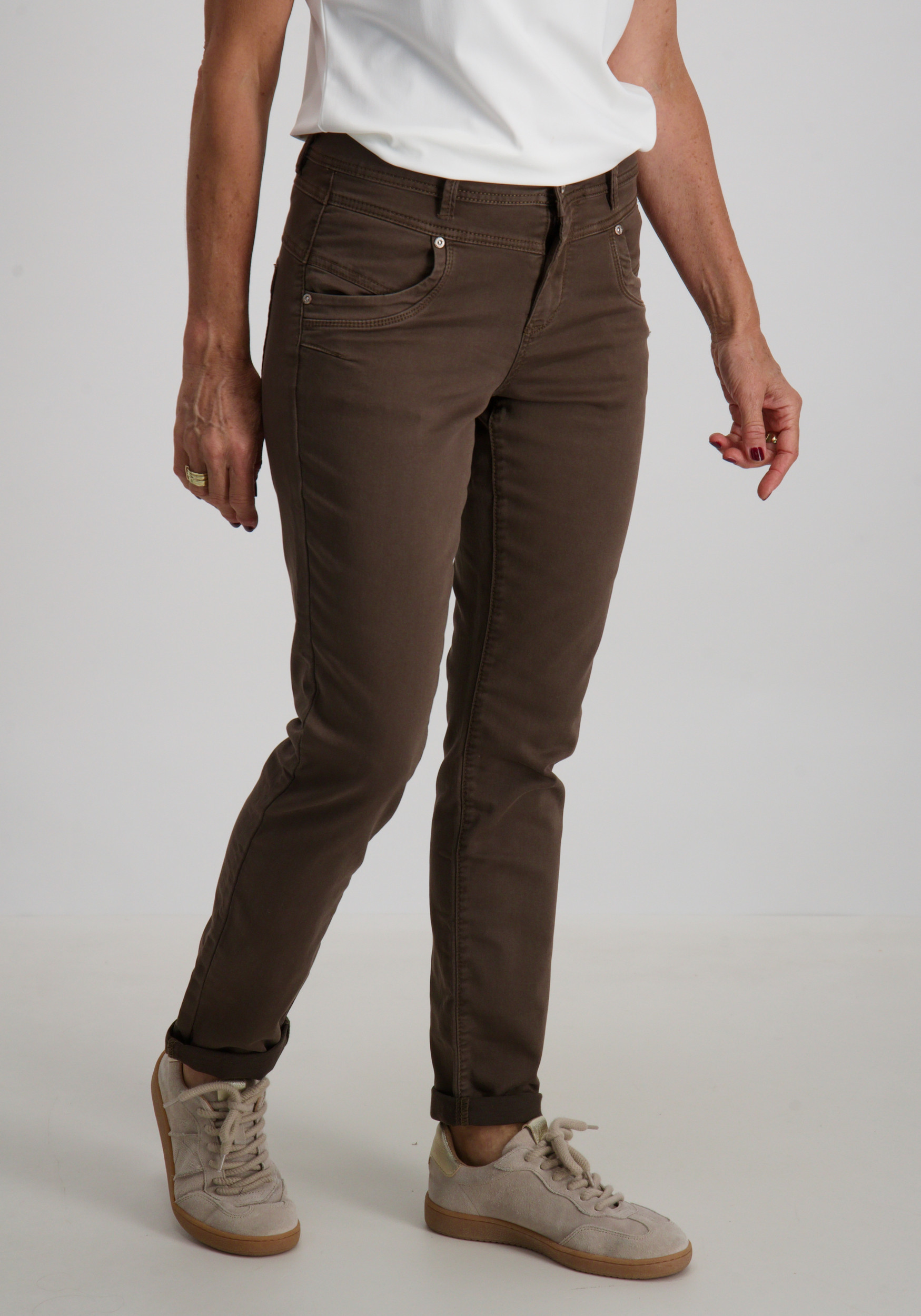 Red Button Broek Relax jog SRB4665 Bruin