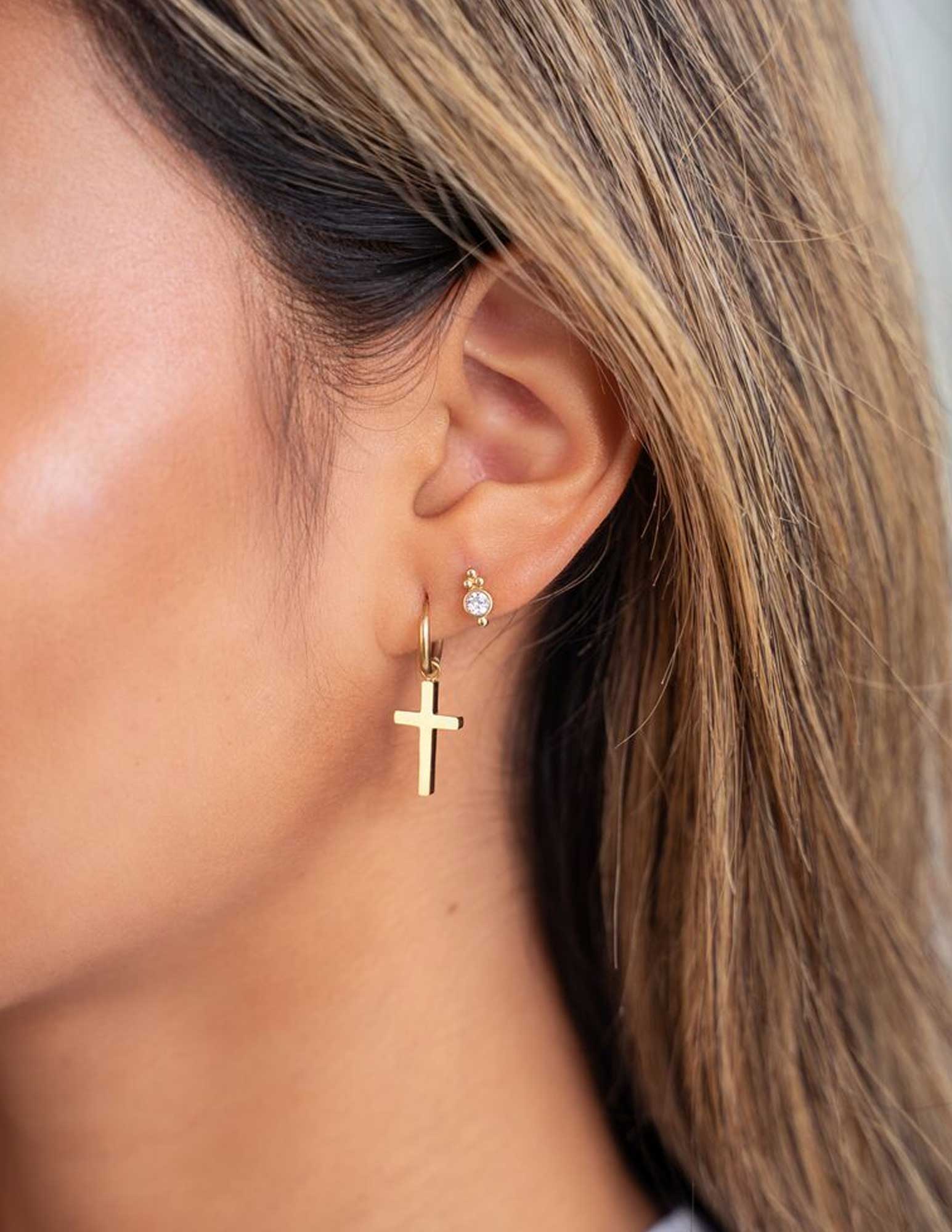 My Jewellery Studs met strass MJ08521 Goud