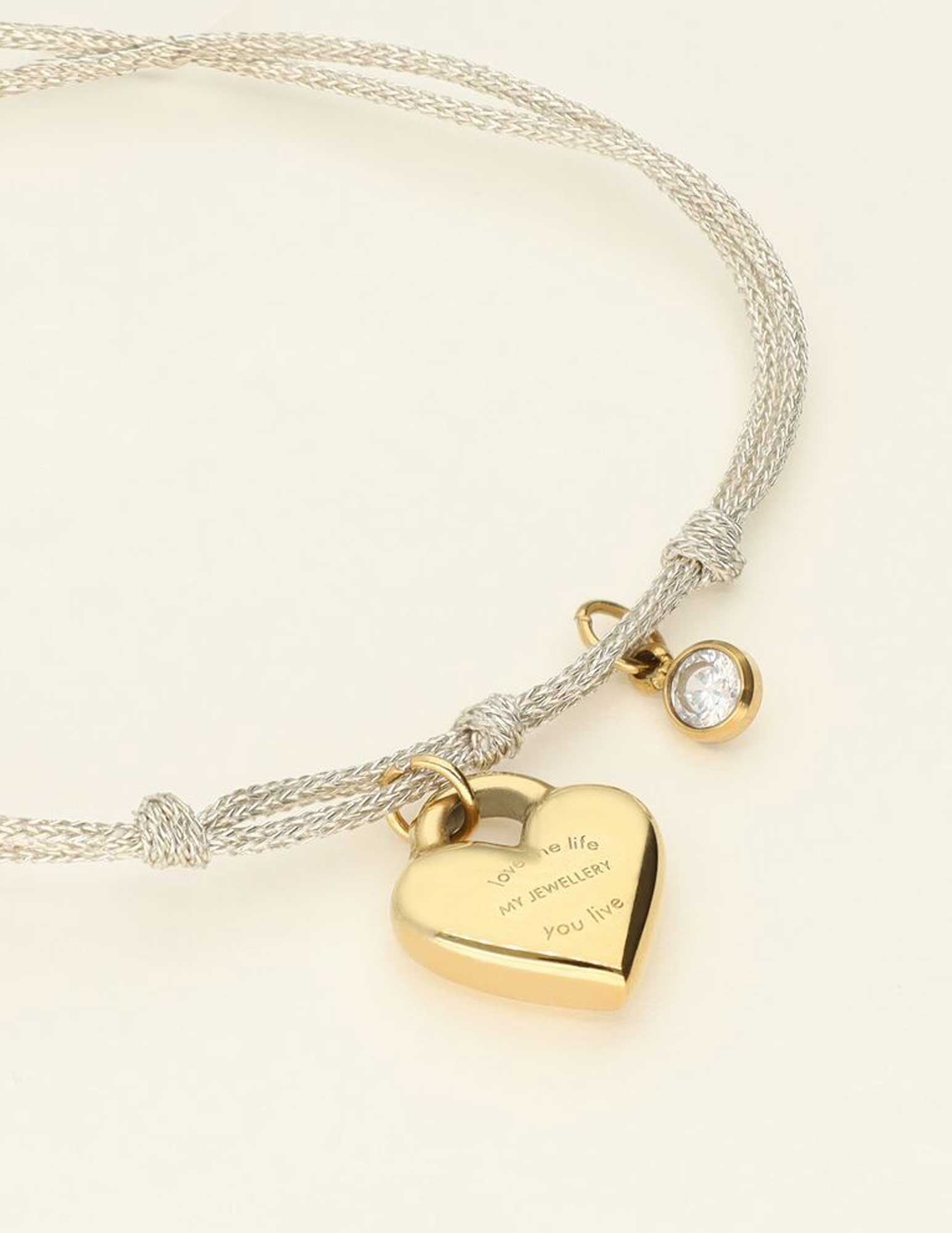 My Jewellery Armband met hart MJ09415 Goud