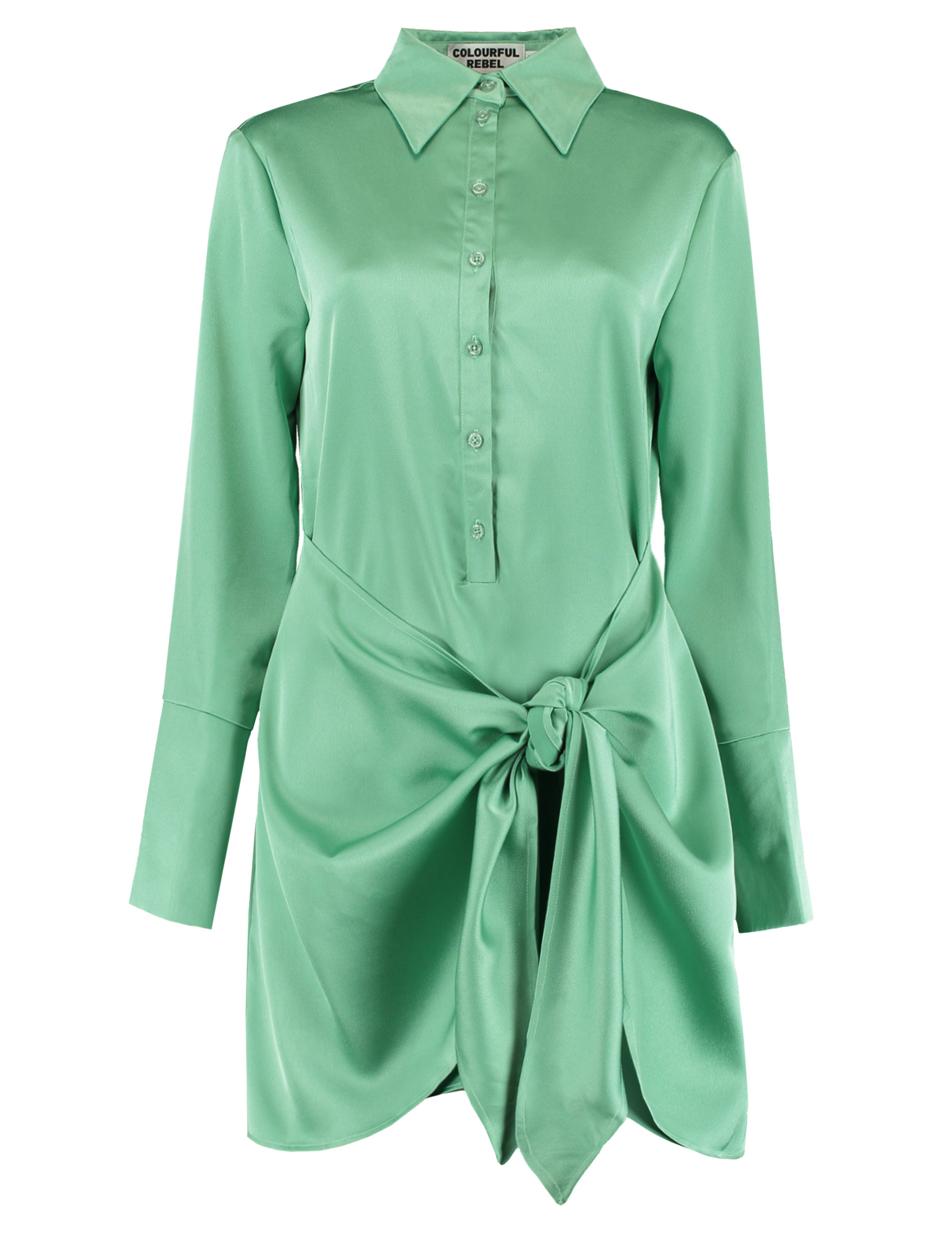 Colourful Rebel Jurk Mette Statin WD114384 Licht groen