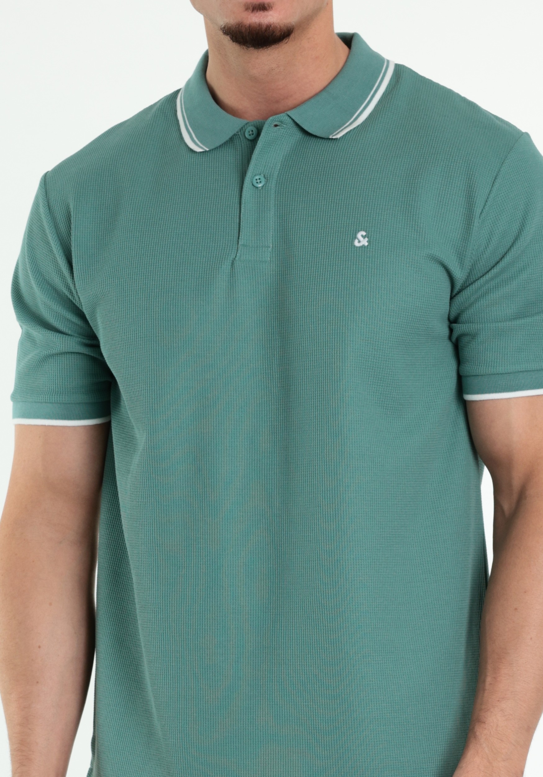 JACK & JONES Polo Austin 12268130 Blauw design