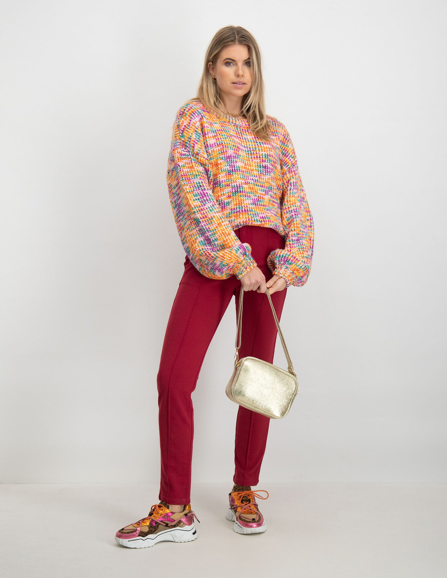 Lofty Manner Broek Odessa Bordeaux