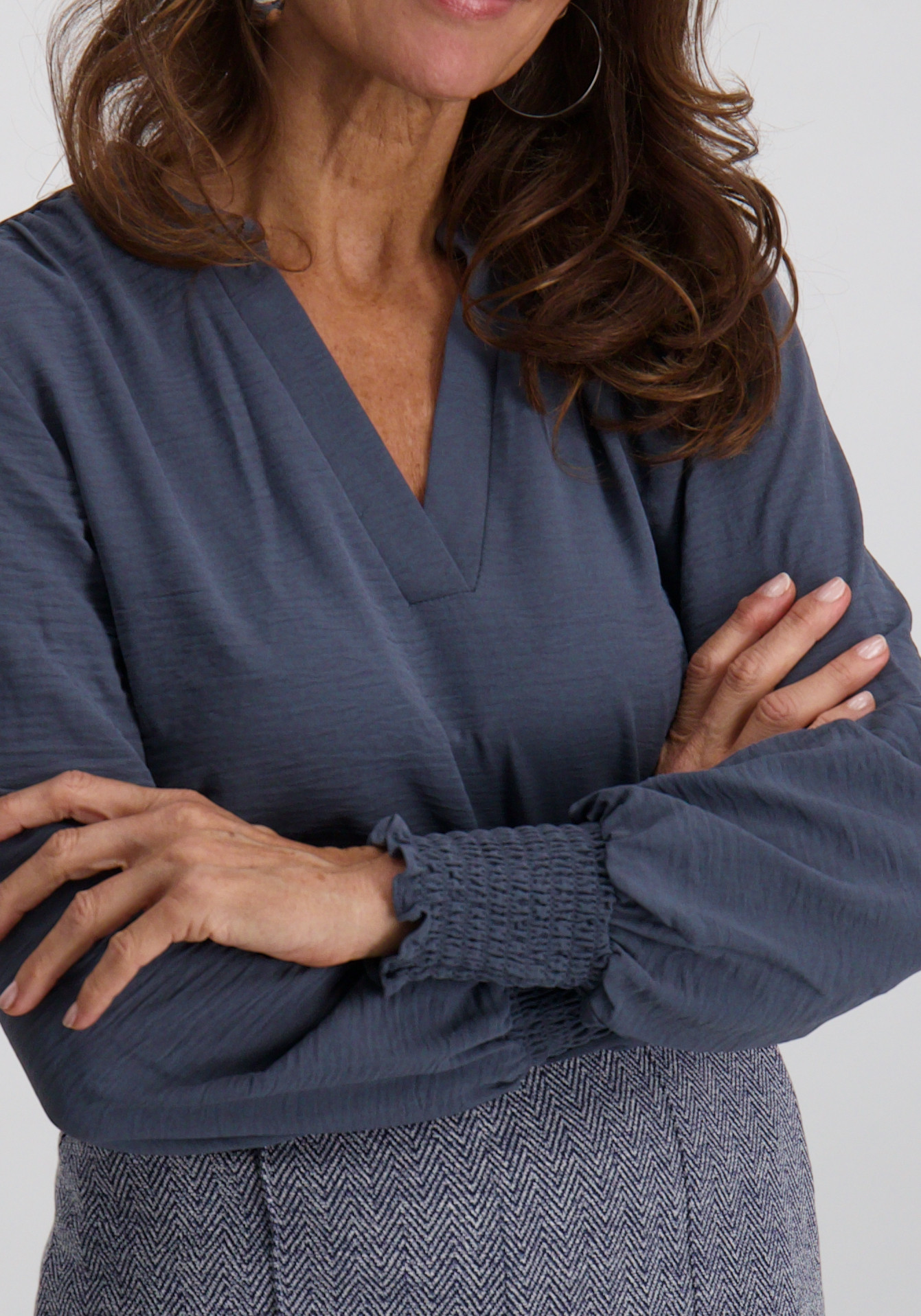 Only Blouse Mette 15284309 Raf blauw