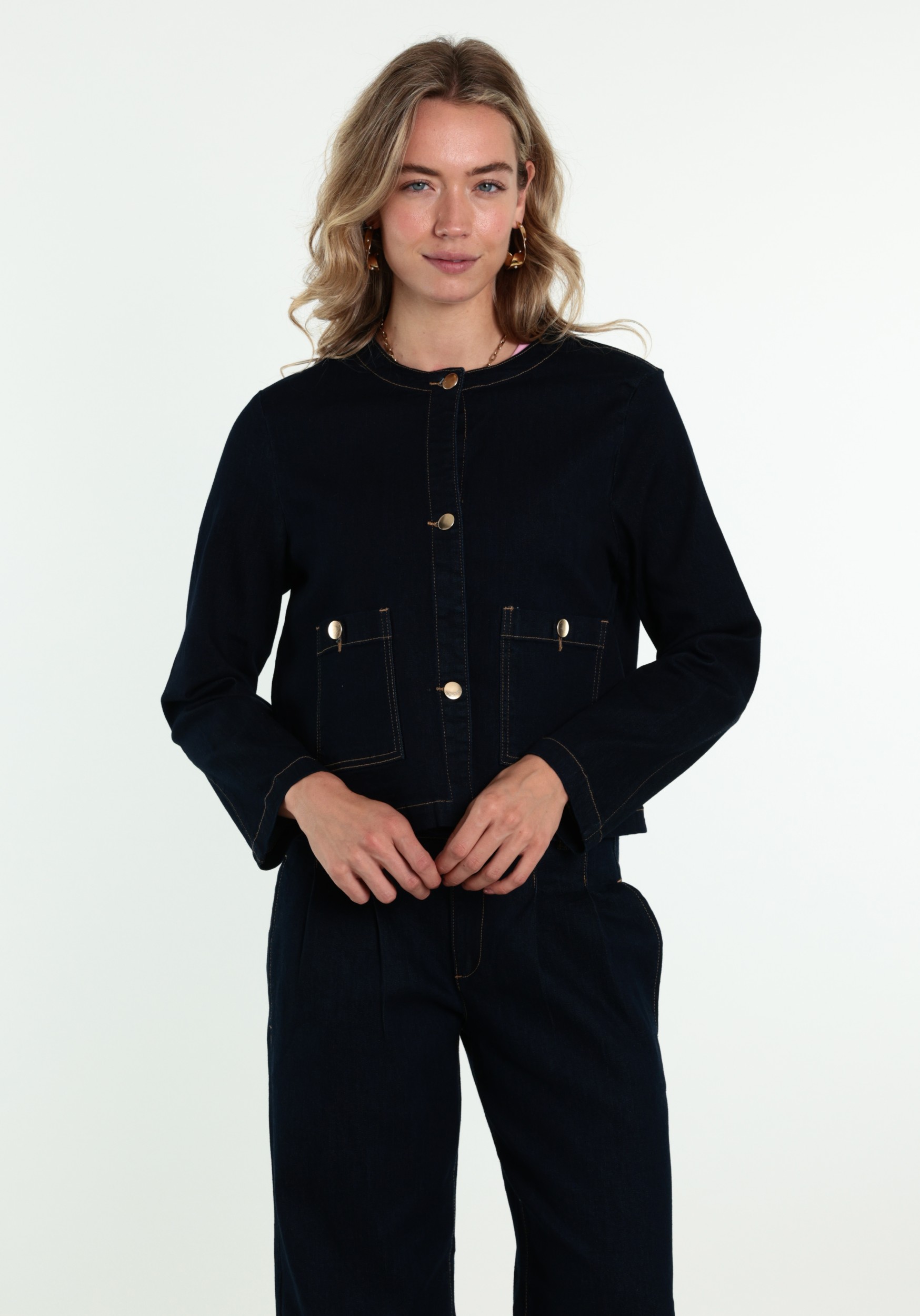 Culture Spijkerjack Miran 50113395 Donker blauw