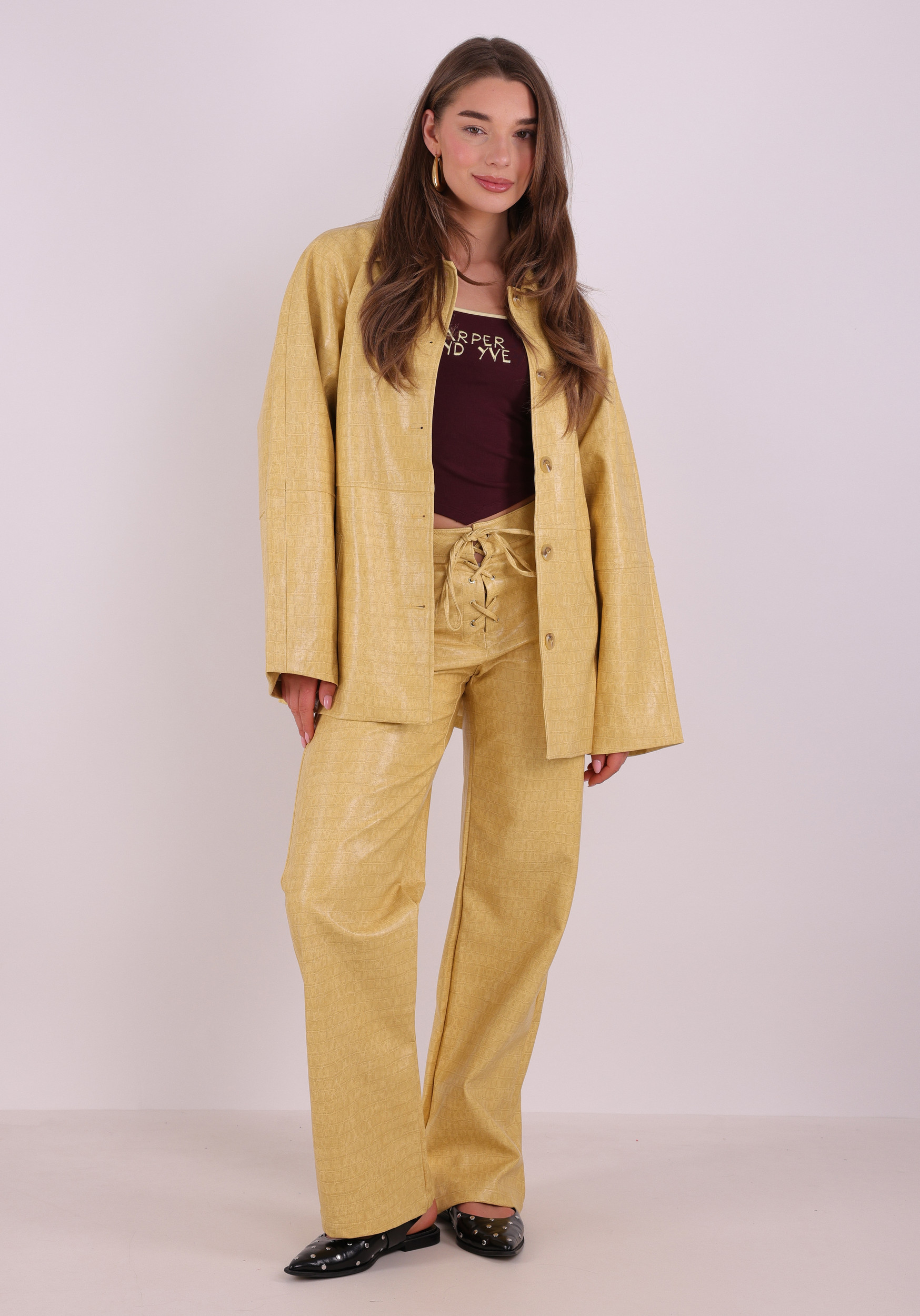 Harper & Yve Broek Mally SS6N108 Licht geel