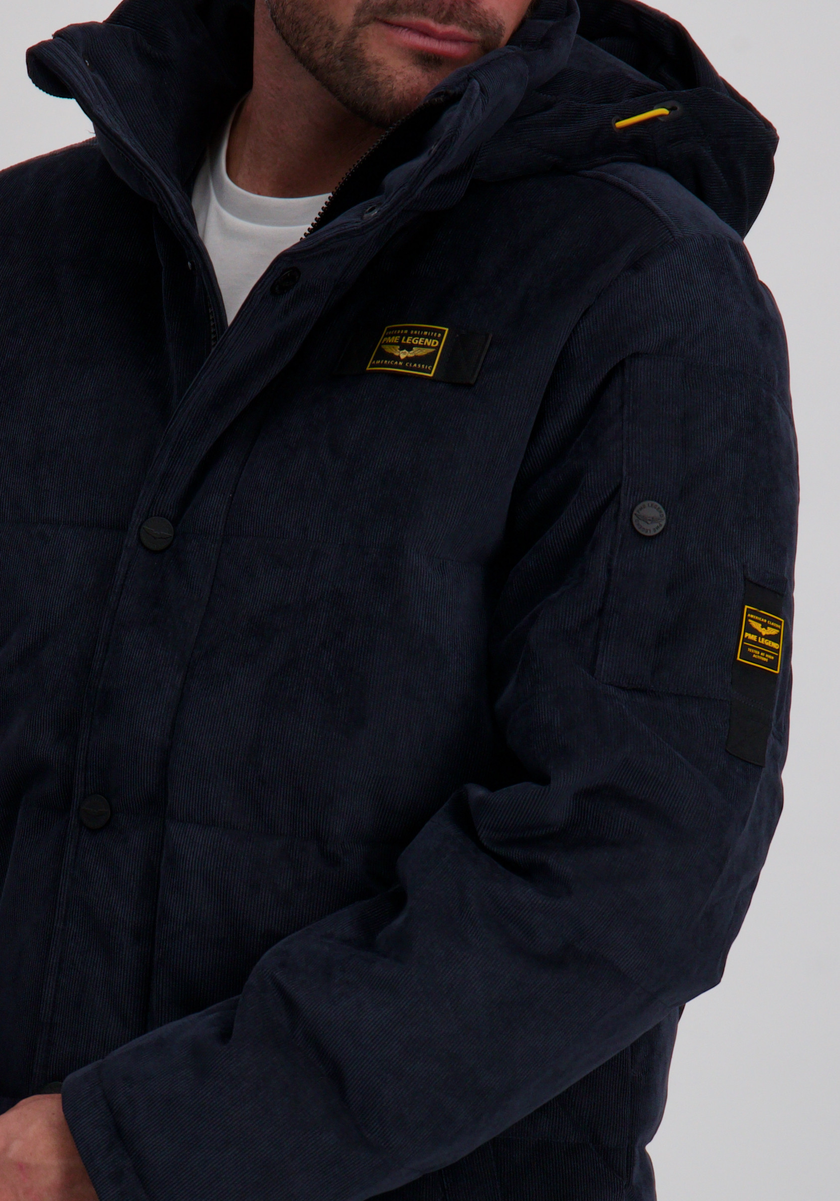 PME Legend Winterjas Globbler PJA2508104 Donker blauw