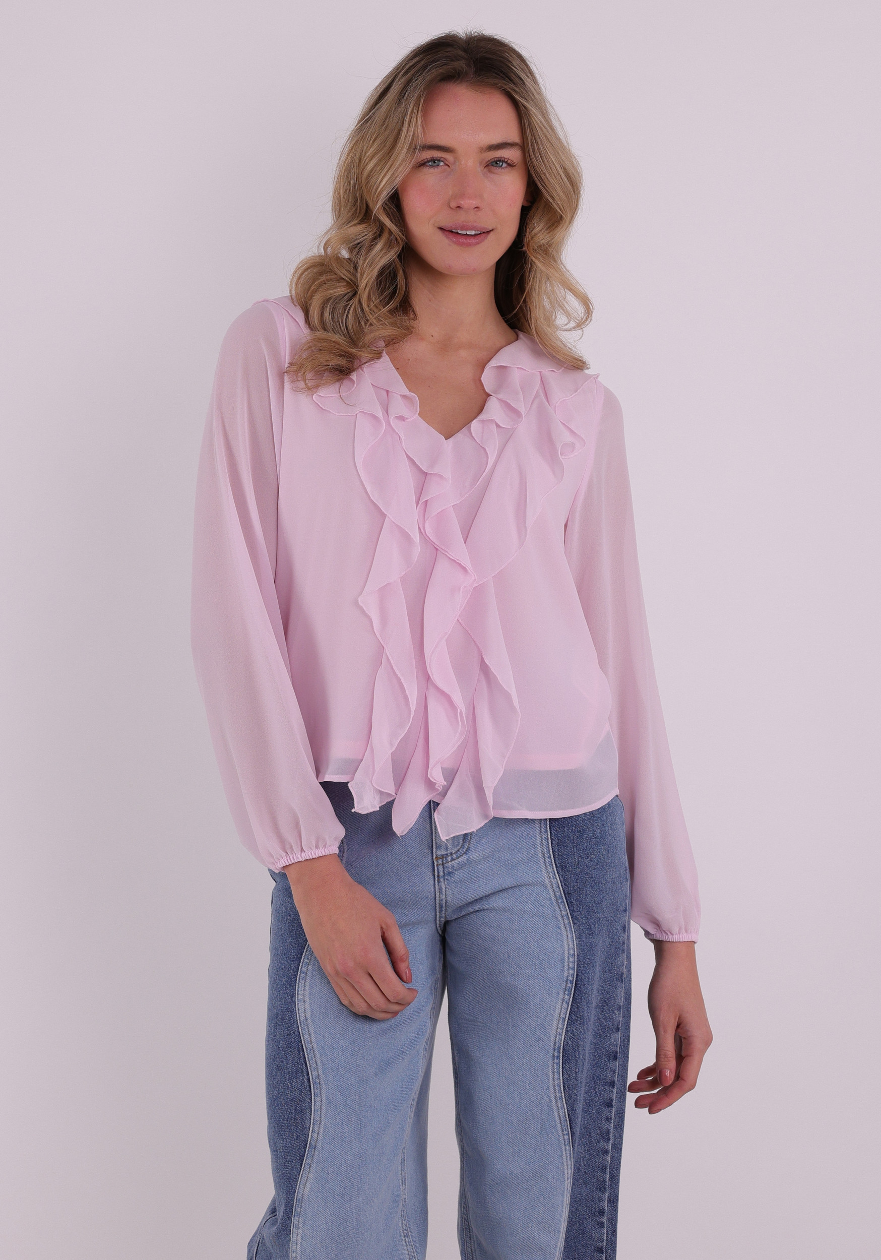 Vila Blouse Ane 14114604 Licht rose