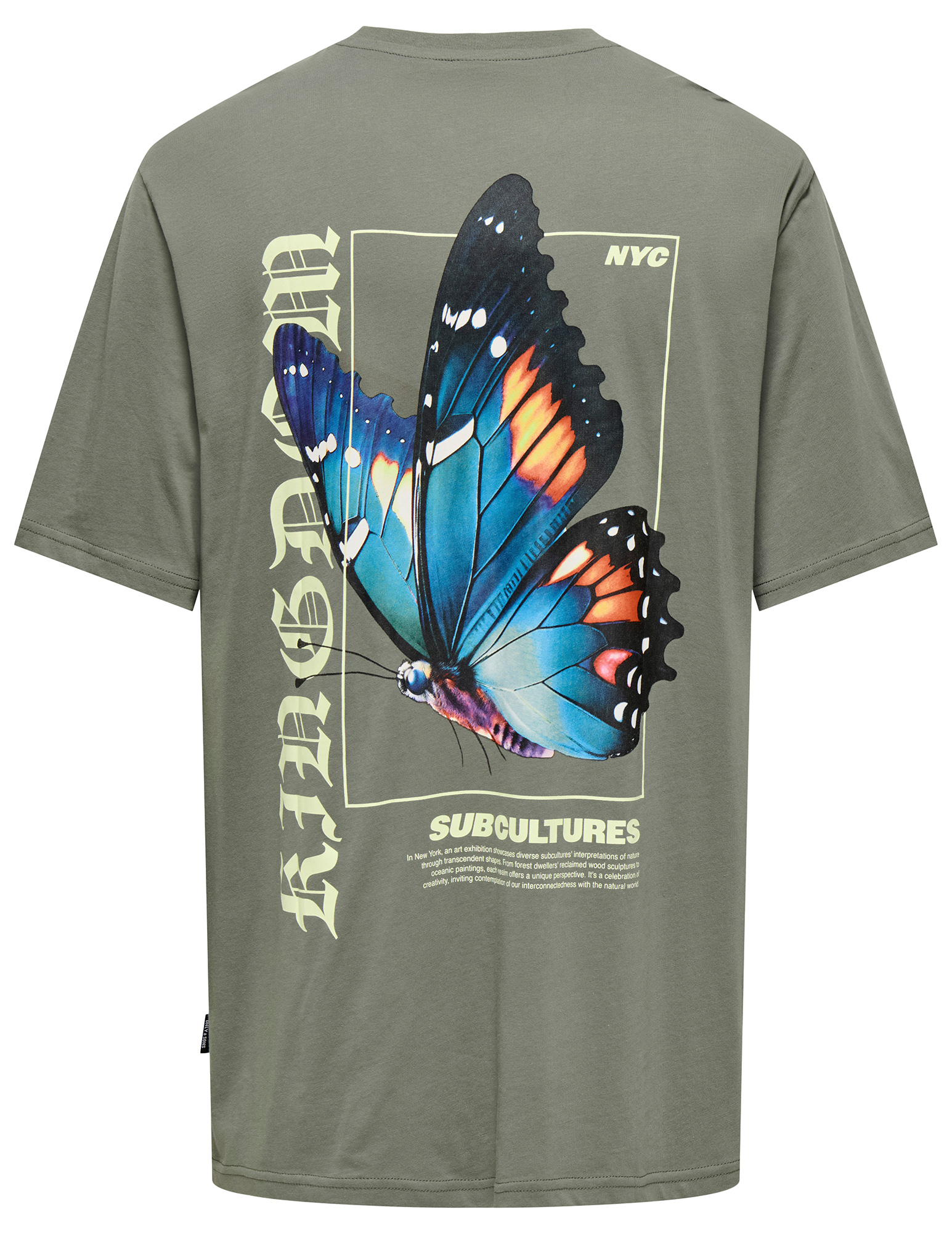 ONLY & SONS T-shirt Keane 22033620 Midden groen