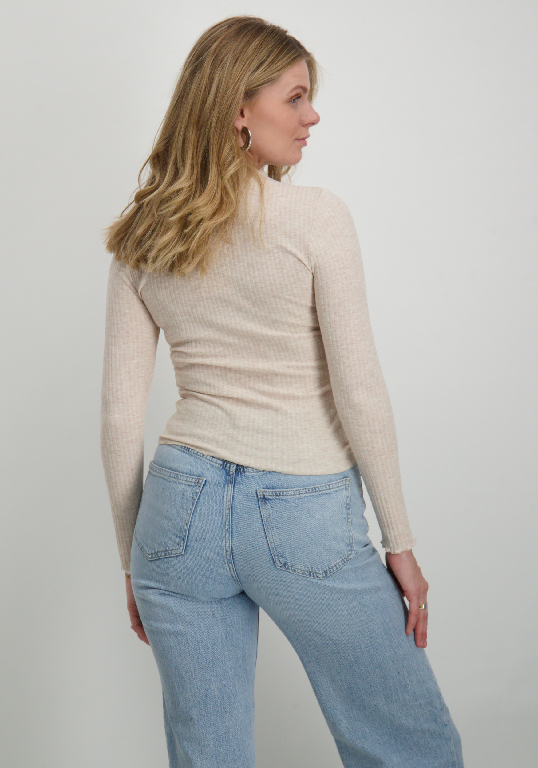 Only T-shirt Emma 15180040 Zand