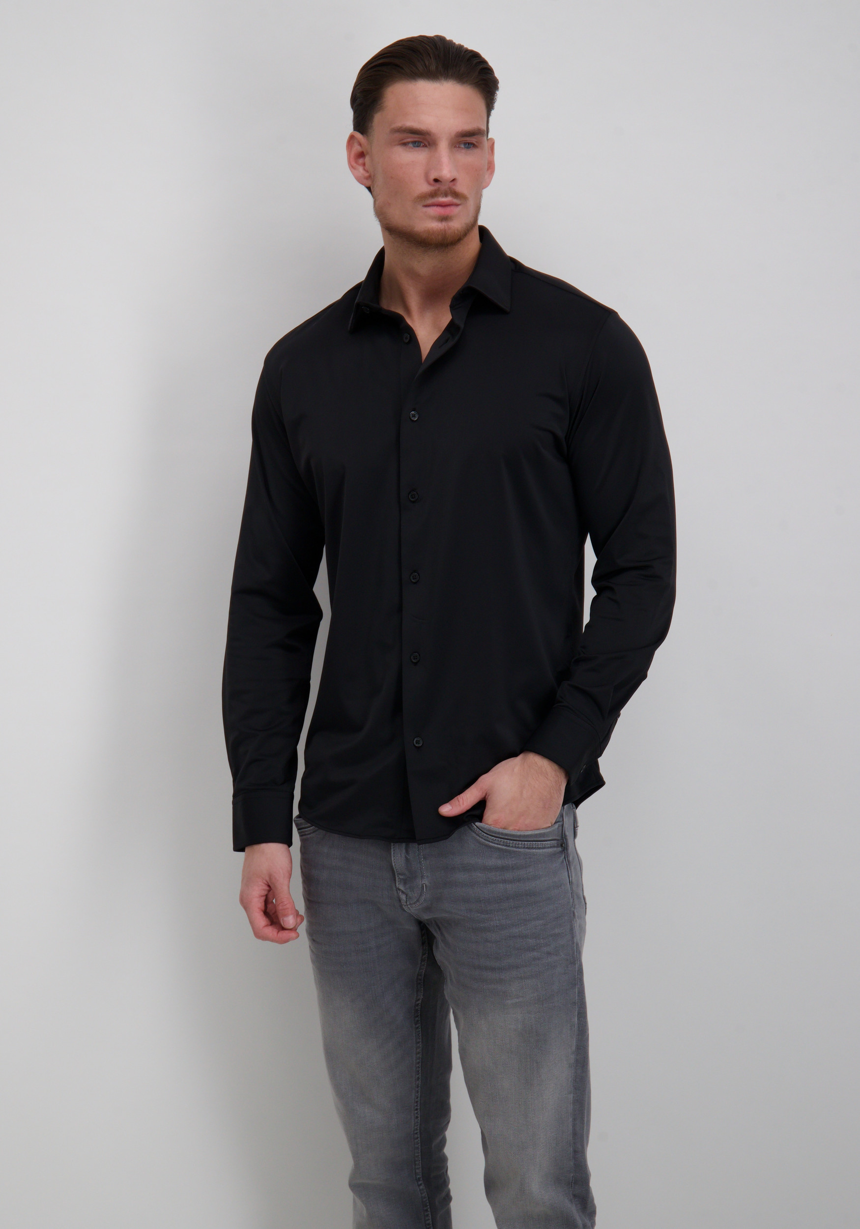 Jack & jones Overhemd Blaactive 12282199 Zwart